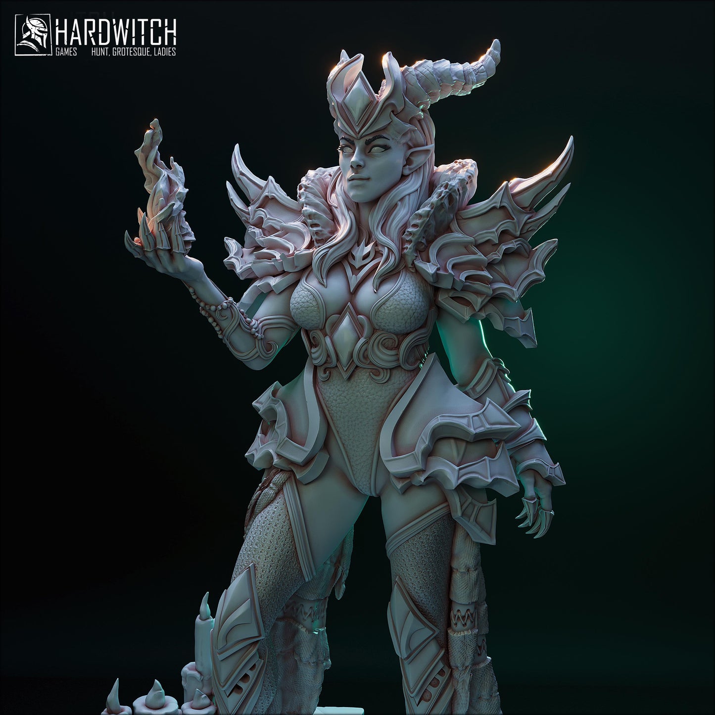 Sardora Vanhim Miniature (Standard & NSFW Variations) - HardWitch Games - 28mm / 32mm / 36mm / 75mm / 100mm