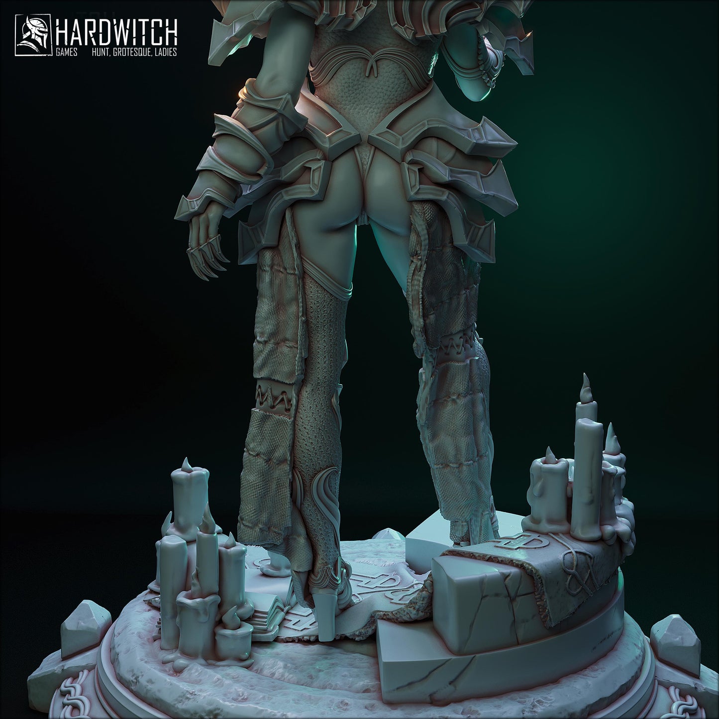 Sardora Vanhim Miniature (Standard & NSFW Variations) - HardWitch Games - 28mm / 32mm / 36mm / 75mm / 100mm