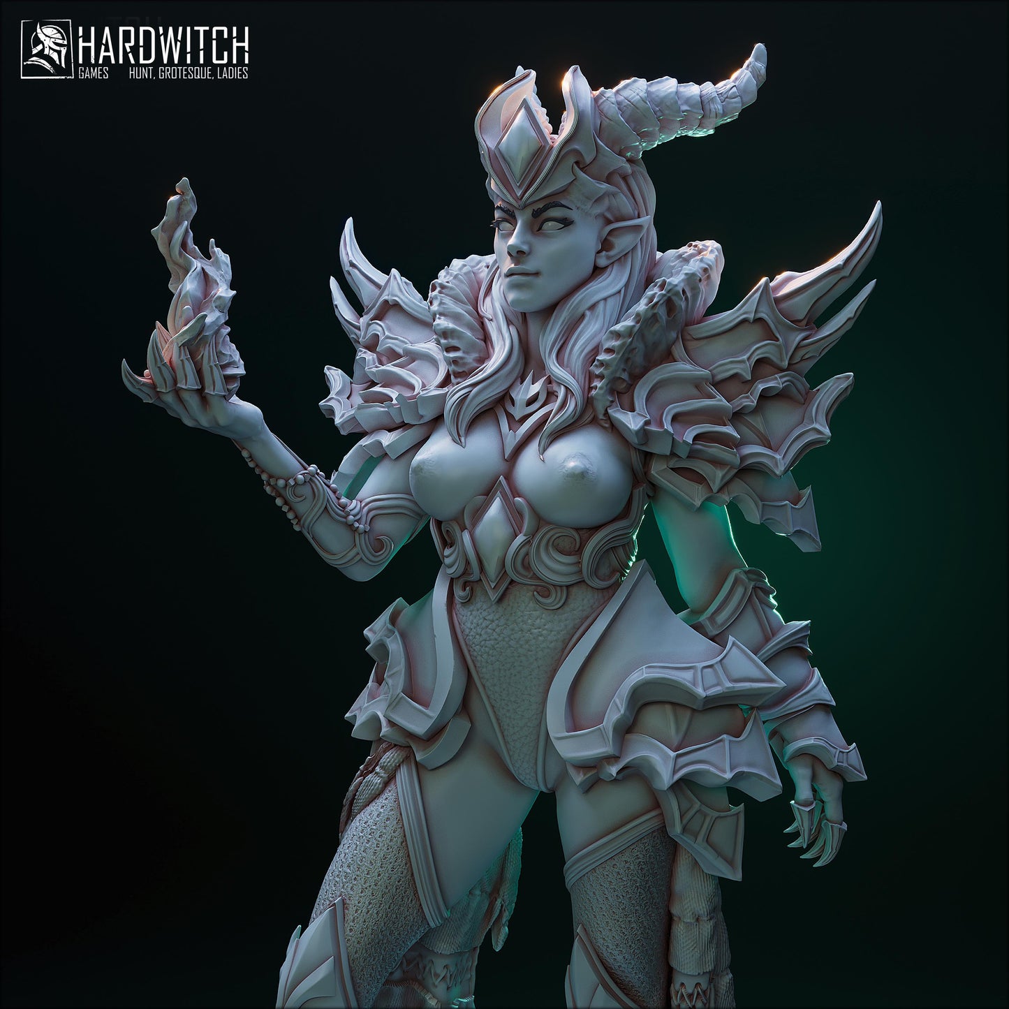 Sardora Vanhim Miniature (Standard & NSFW Variations) - HardWitch Games - 28mm / 32mm / 36mm / 75mm / 100mm