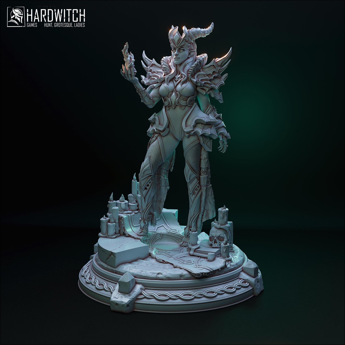 Sardora Vanhim Miniature (Standard & NSFW Variations) - HardWitch Games - 28mm / 32mm / 36mm / 75mm / 100mm