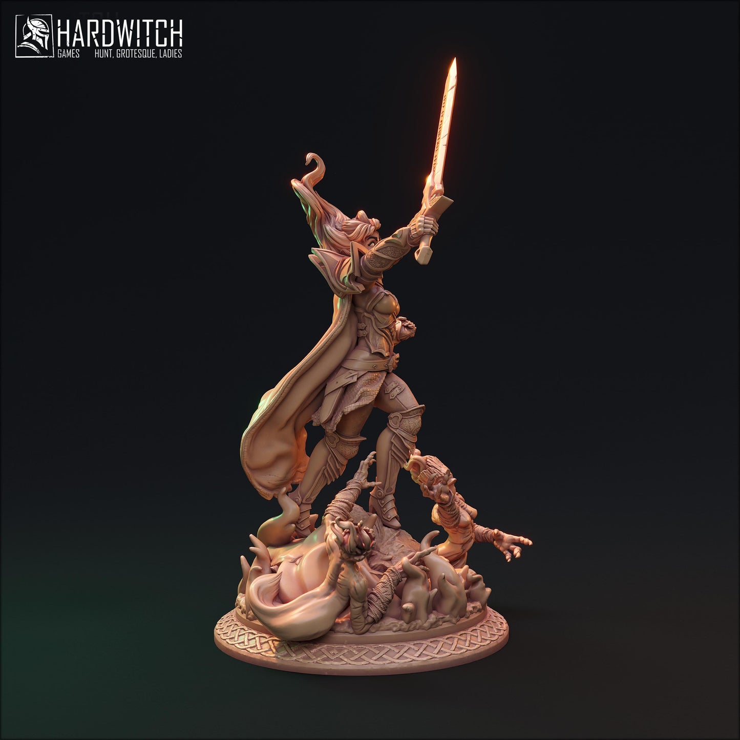Vekhir Dettar Miniature (Standard & NSFW Variations) - HardWitch Games - 28mm / 32mm / 36mm / 75mm