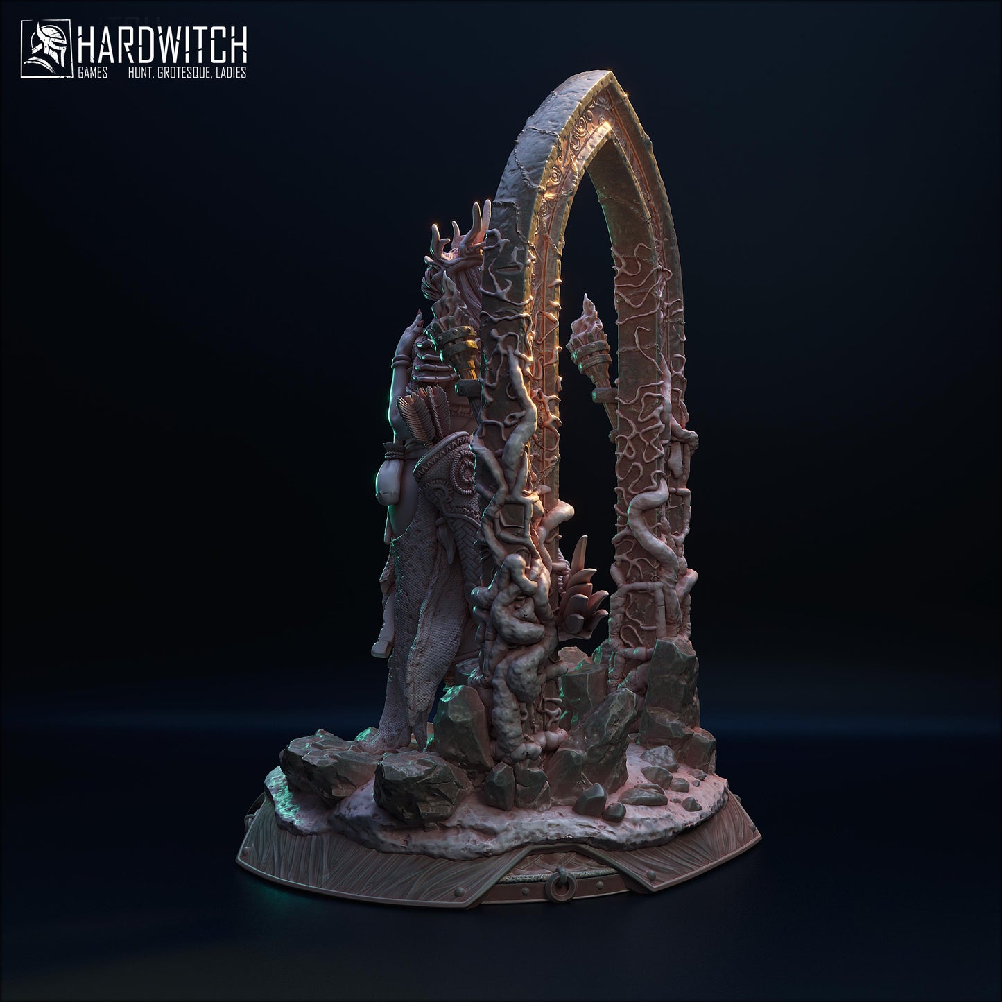 Yildiliel Solanthim Miniature (Standard & NSFW Variations) - HardWitch Games - 28mm / 32mm / 36mm / 75mm / 100mm