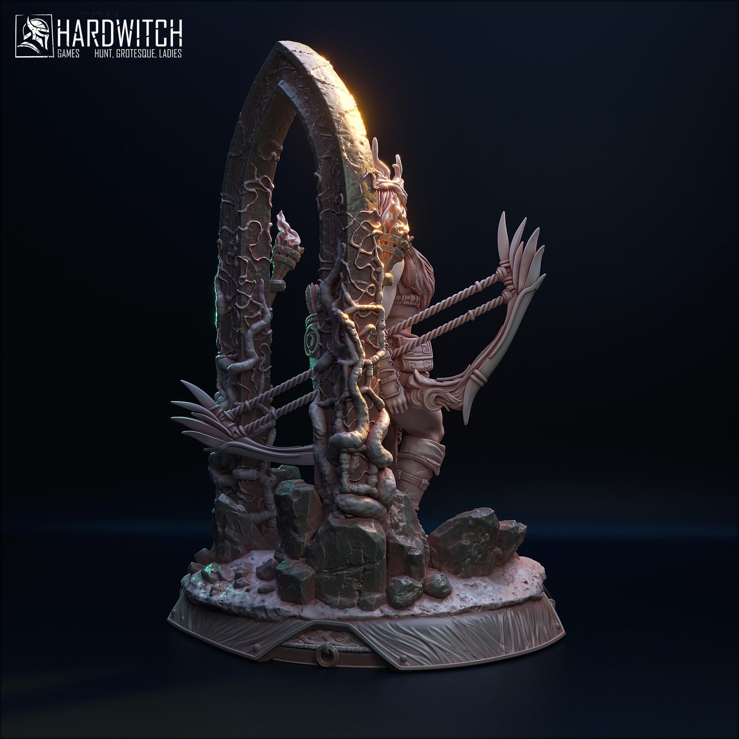 Yildiliel Solanthim Miniature (Standard & NSFW Variations) - HardWitch Games - 28mm / 32mm / 36mm / 75mm / 100mm