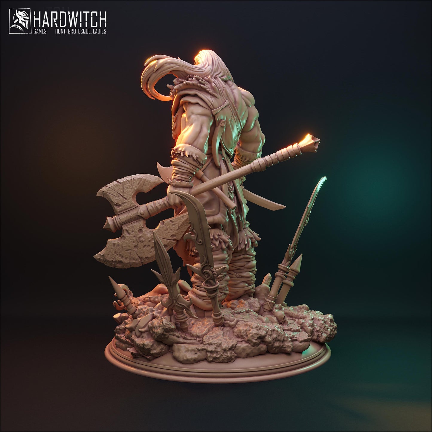 Zappa Stern Miniature - HardWitch Games - 28mm / 32mm / 36mm / 75mm