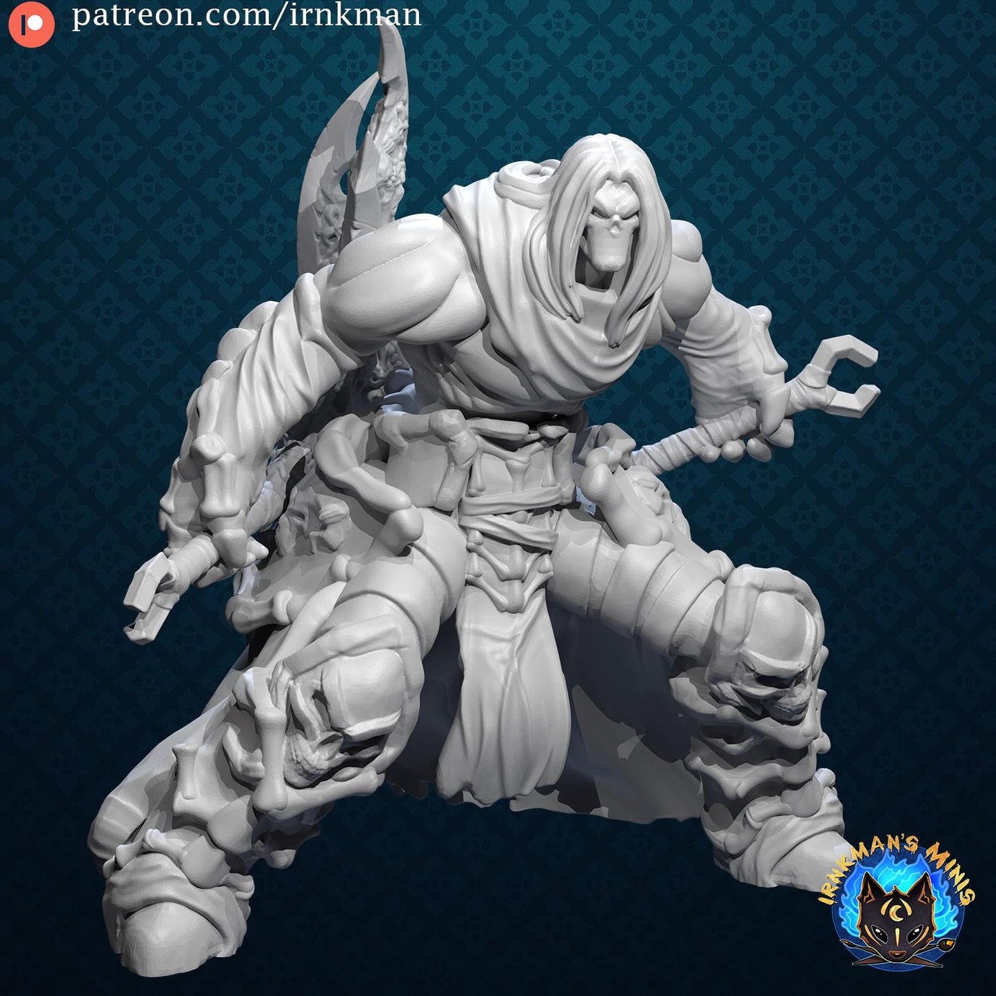 Reaping Nephilim Miniature - Irnkman's Minis - 28mm / 32mm / 36mm