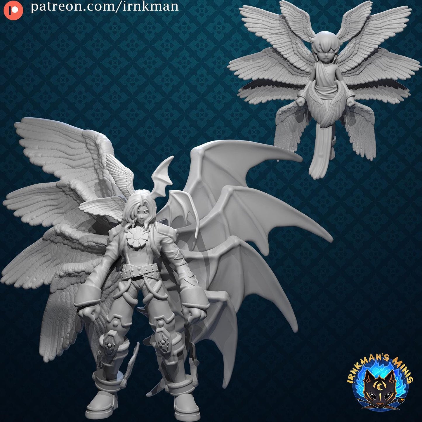 Lucemon Digivolution Line Miniatures - Irnkman's Minis