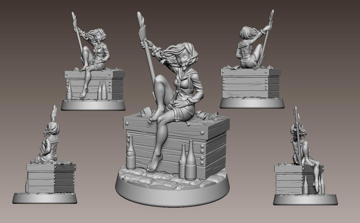 Decoy Serpent Princess Miniature - LPOMC - 28mm / 32mm / 36mm