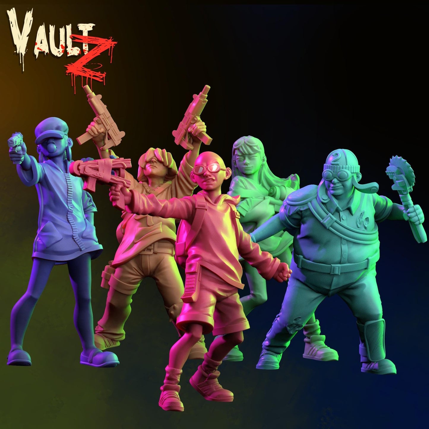 Teenager Next Door Miniature (5 Variations) - VaultZ - 28mm / 32mm / 36mm