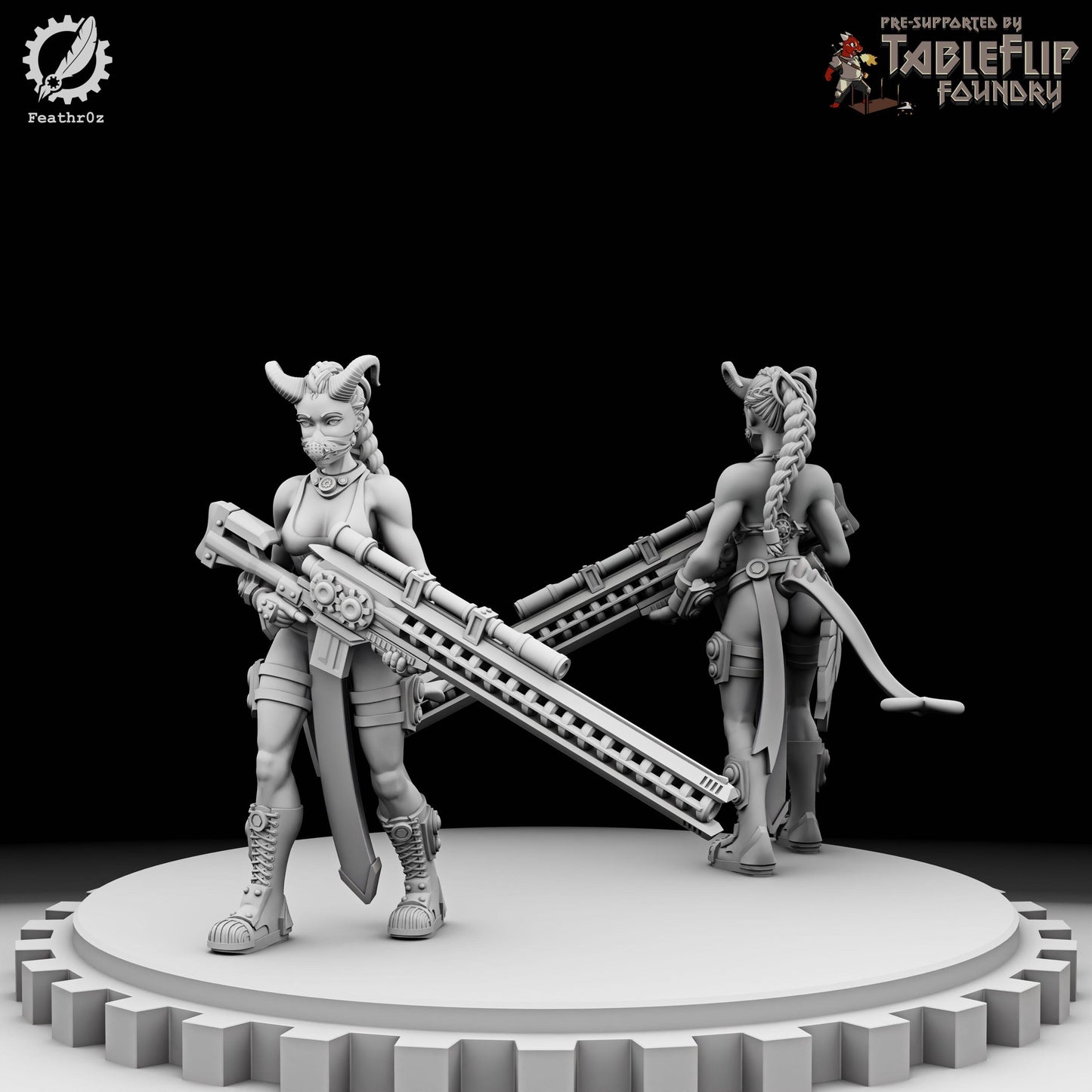 Aurora Vanguard HV Rifle Squad 001 Miniature (4 Variations) - Feathr0z - 32mm
