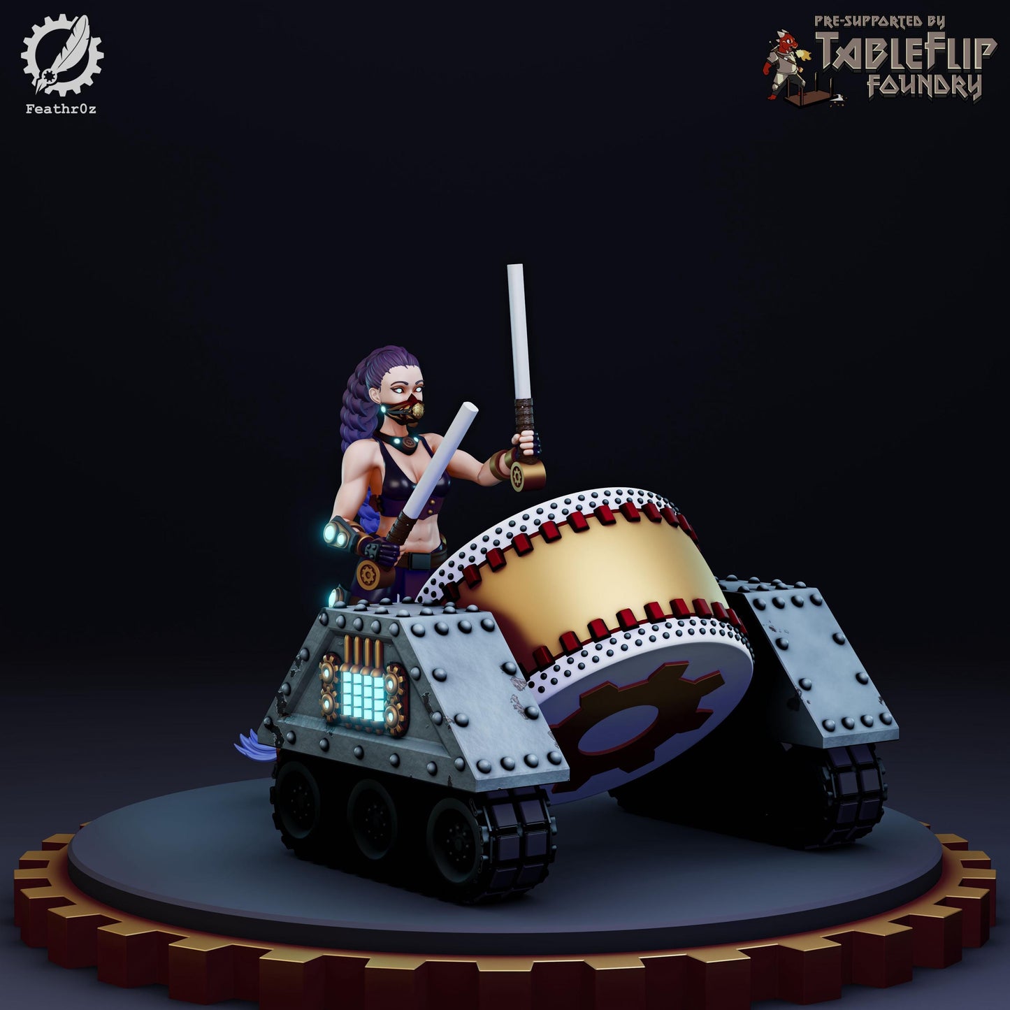 Aurora Vanguard Drummer 002 (Standard & NSFW Variations) - Feathr0z - 32mm