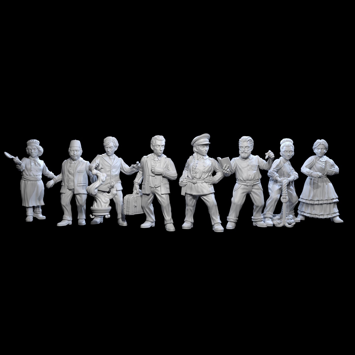 Unfathomable: Abyssal Character Miniatures Set - Adaevy Creations - 28mm / 32mm / 36mm