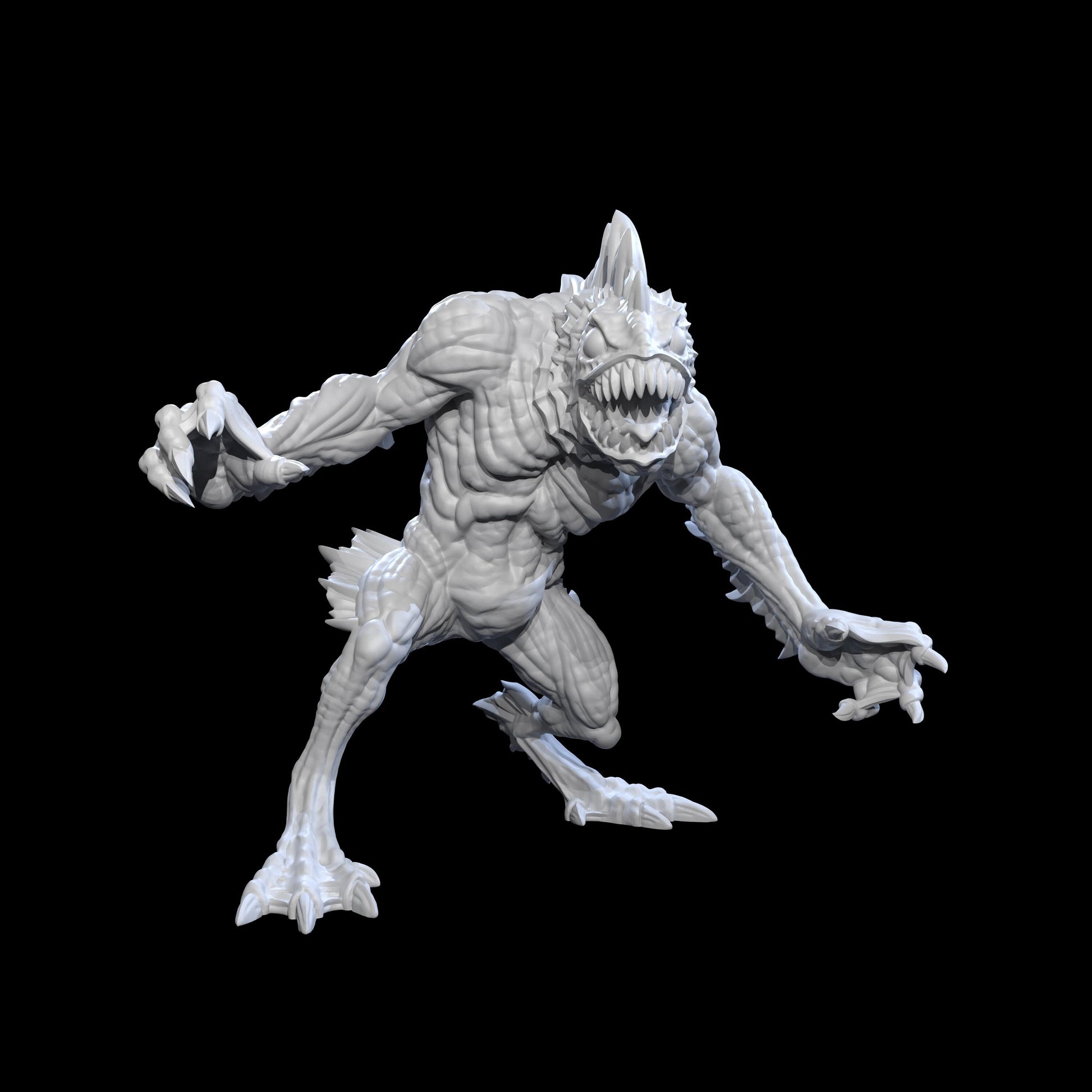 Deep One Miniature (2 Variations) - Adaevy Creations - 28mm / 32mm / 36mm