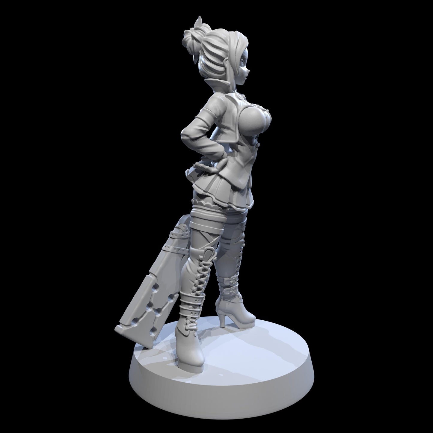 Discipline Matron Miniature (Standard, Totem, & Beach Variations) - Juancho's Minis - 28mm / 32mm / 36mm / 75mm