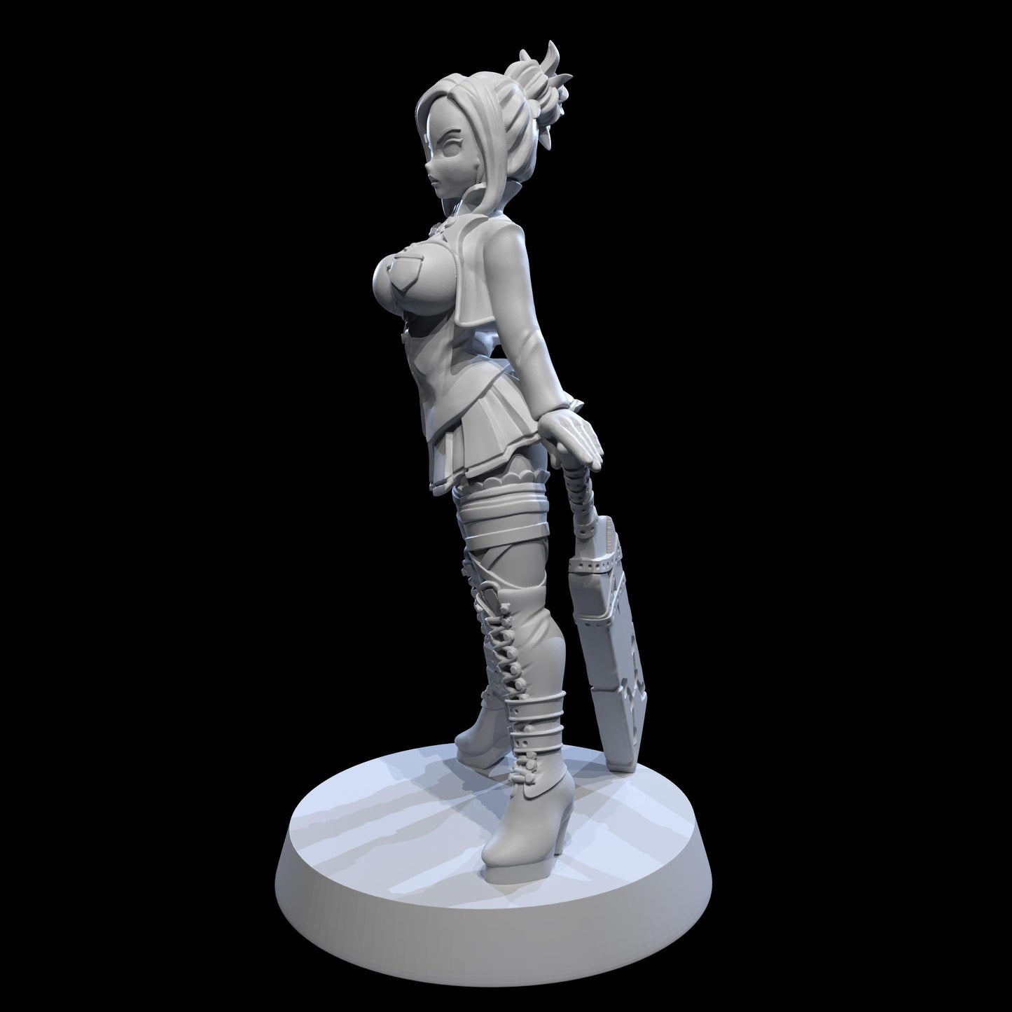 Discipline Matron Miniature (Standard, Totem, & Beach Variations) - Juancho's Minis - 28mm / 32mm / 36mm / 75mm