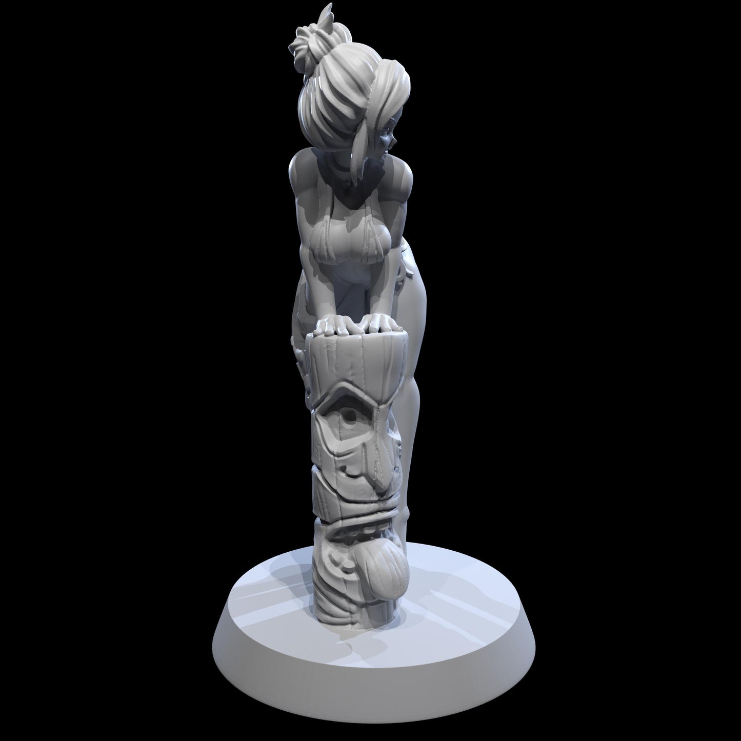 Discipline Matron Miniature (Standard, Totem, & Beach Variations) - Juancho's Minis - 28mm / 32mm / 36mm / 75mm