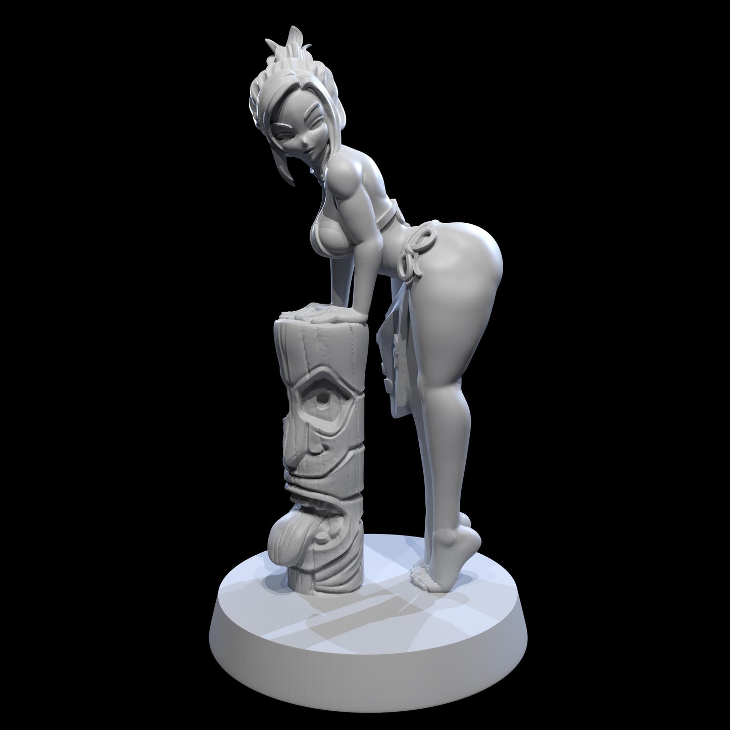Discipline Matron Miniature (Standard, Totem, & Beach Variations) - Juancho's Minis - 28mm / 32mm / 36mm / 75mm