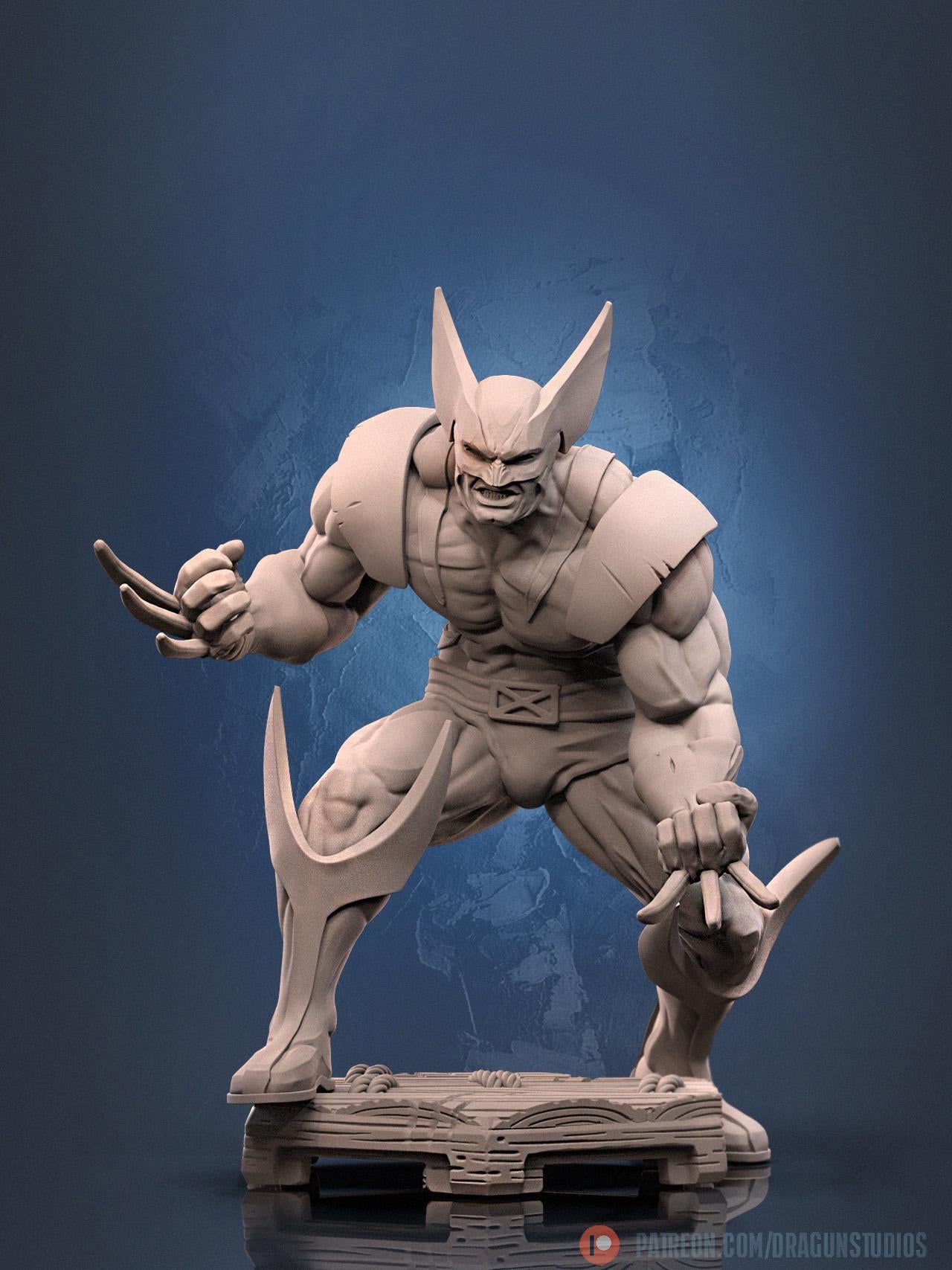Berkserker Badger Miniature (2 Variations) - DraGun Studios - 28mm / 32mm / 36mm / 75mm