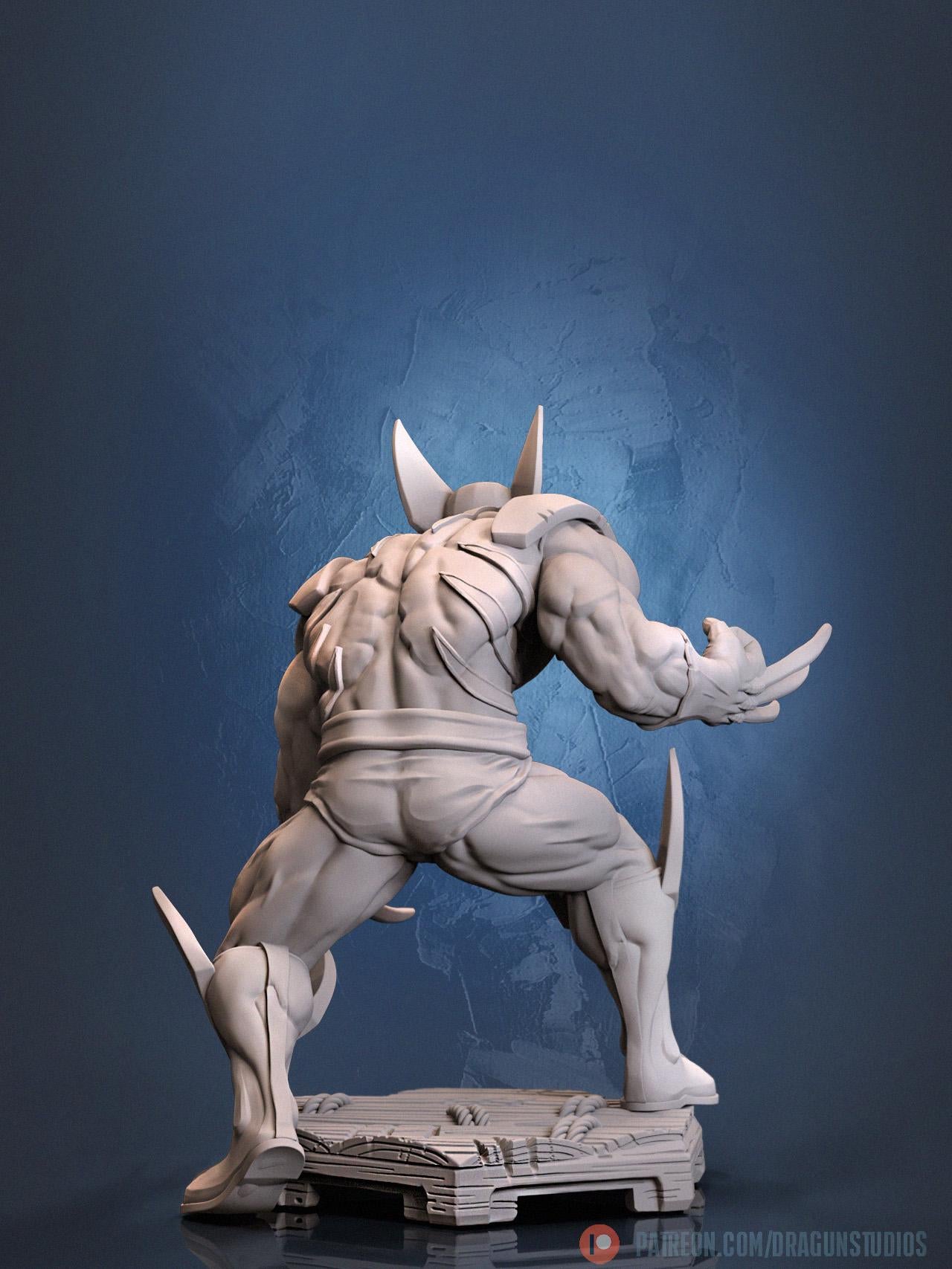 Berkserker Badger Miniature (2 Variations) - DraGun Studios - 28mm / 32mm / 36mm / 75mm
