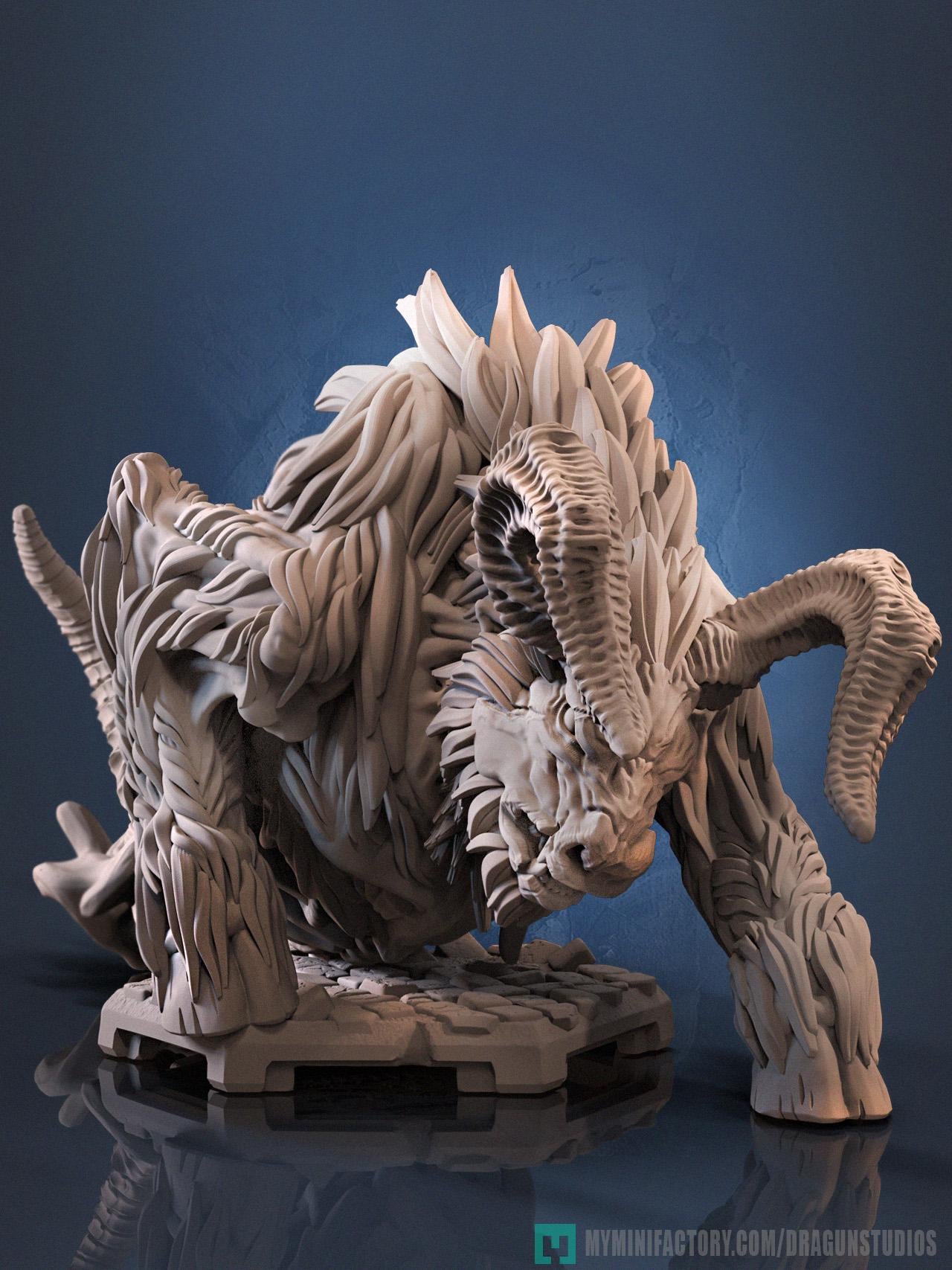 Behemoth Miniature - DraGun Studios - 73mm / 169mm