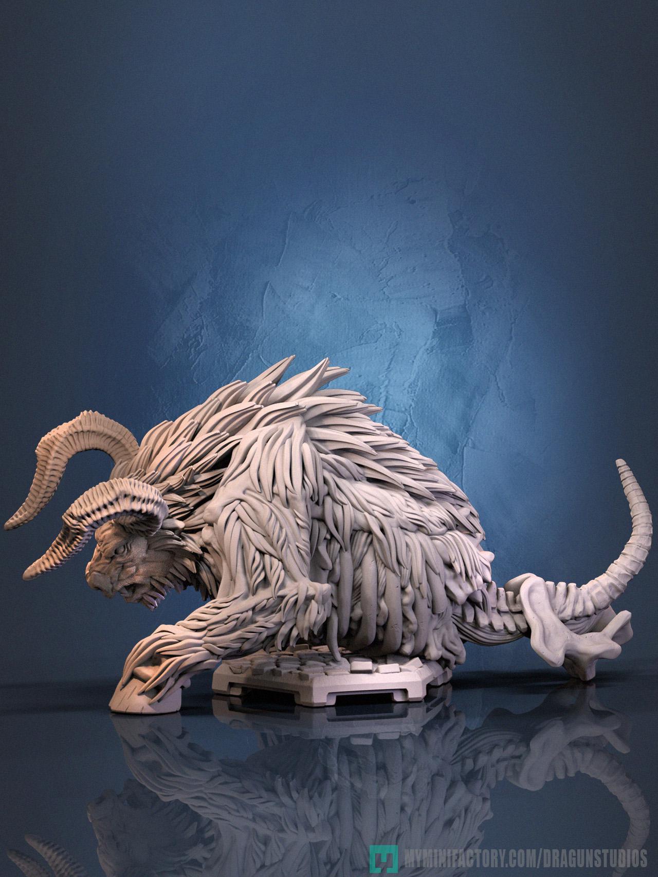 Behemoth Miniature - DraGun Studios - 73mm / 169mm