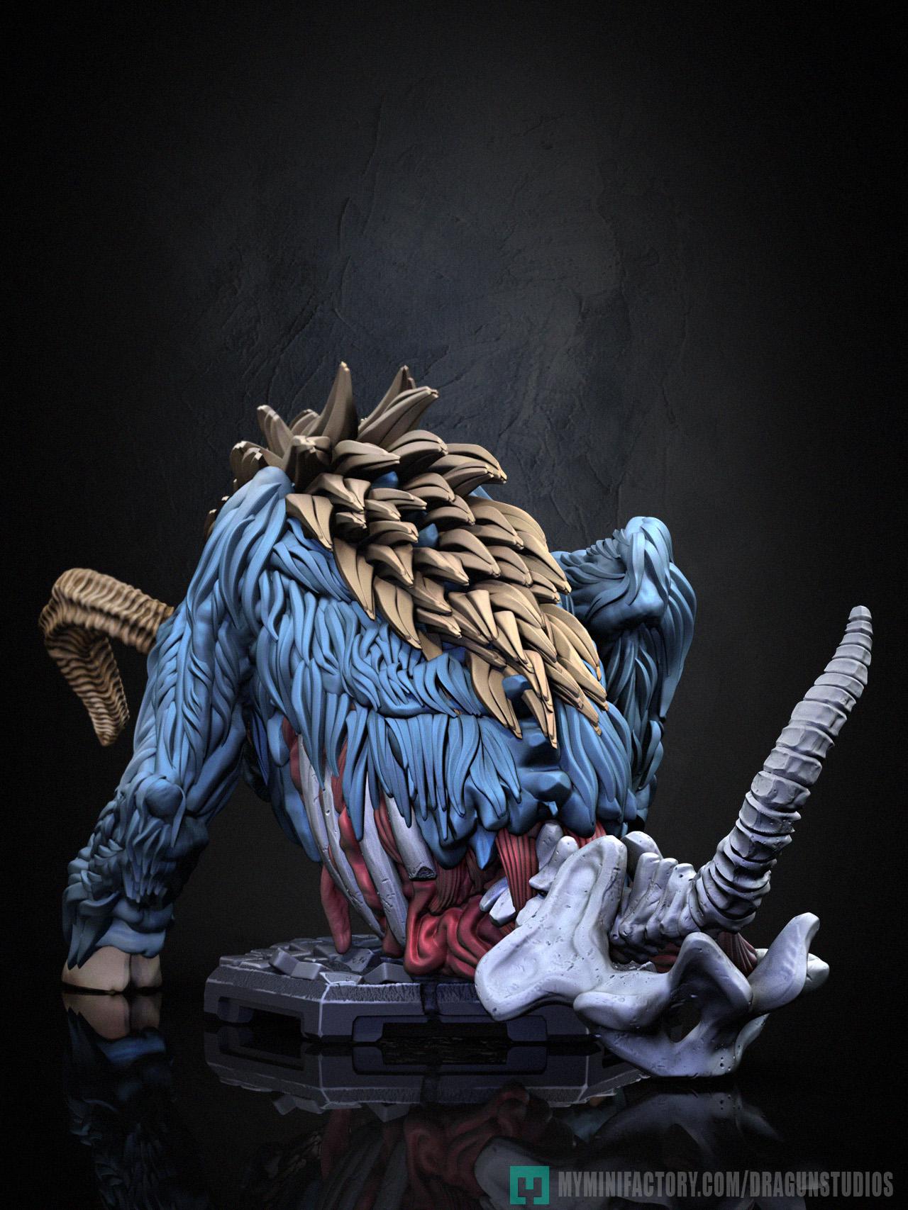 Behemoth Miniature - DraGun Studios - 73mm / 169mm
