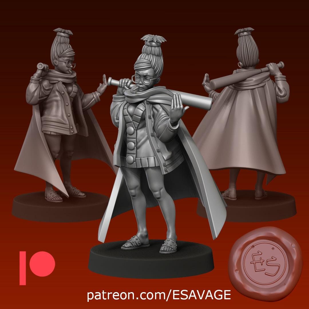 Mystic Matriarch Miniature - Ethan Savage Studios - 28mm / 32mm / 36mm / 75mm