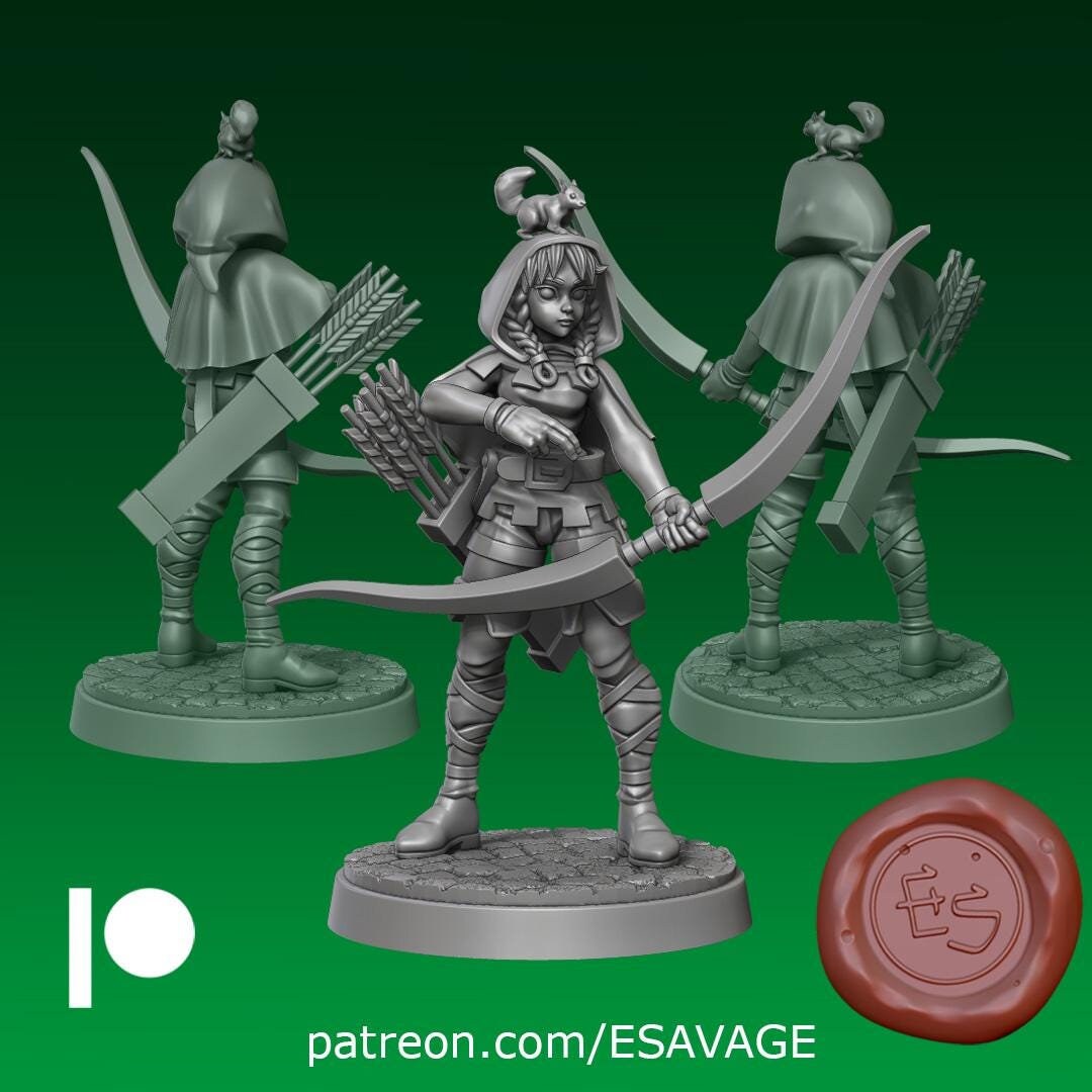 Elf Miniature - Ethan Savage Studios - 28mm / 32mm / 36mm