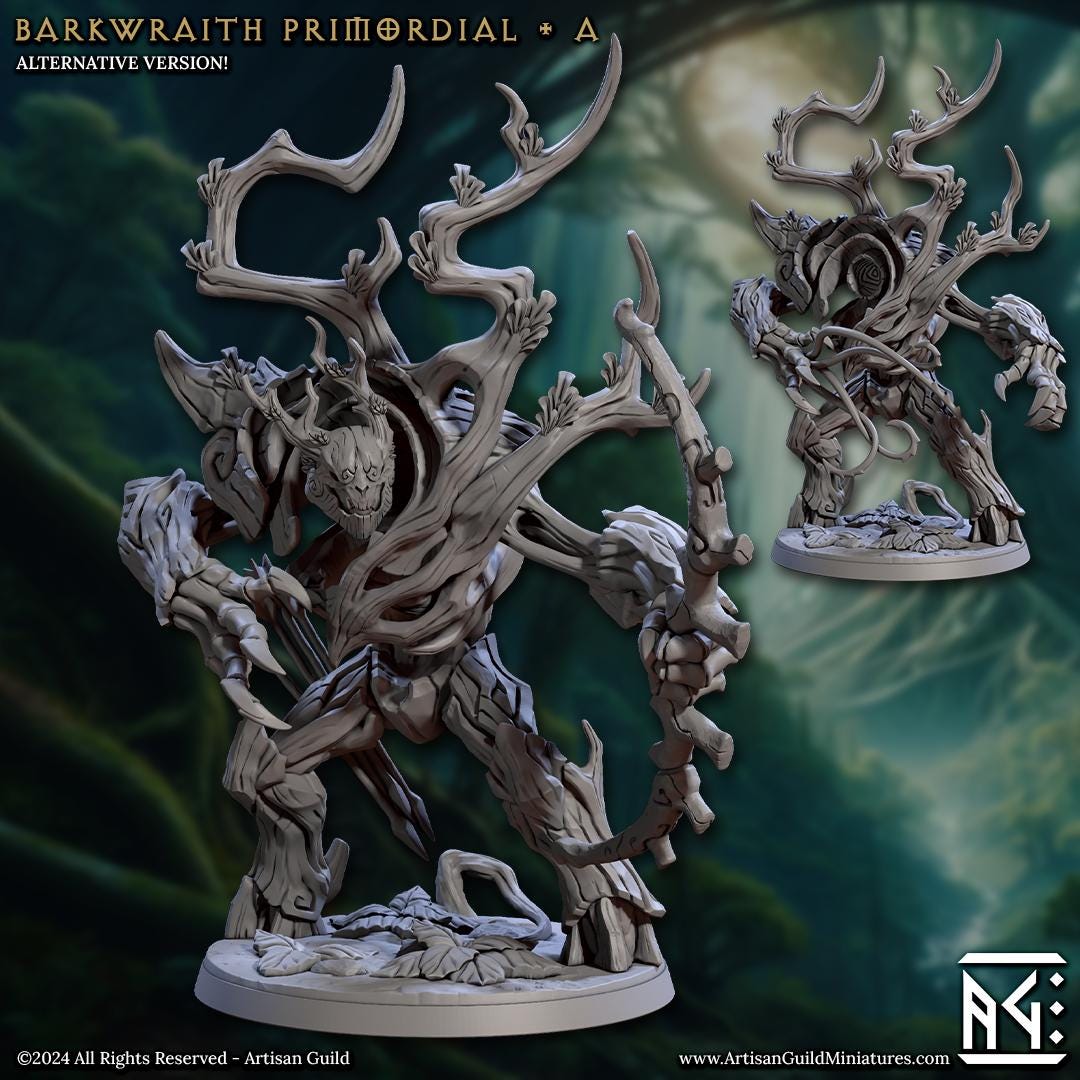 Barkwraith Primordial Miniature (4 Variations) - Artisan Guild - 28mm / 32mm / 36mm