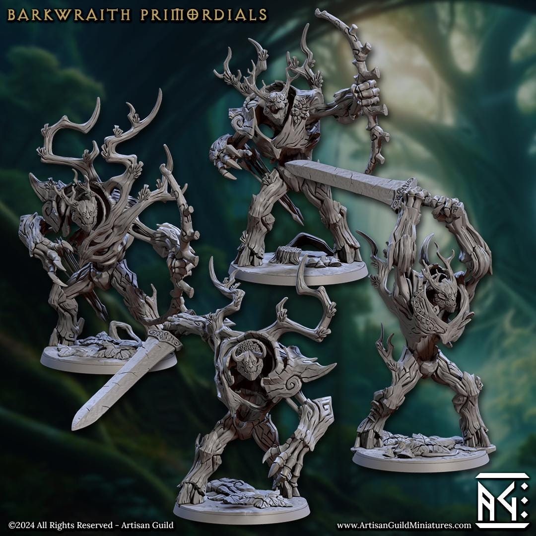 Barkwraith Primordial Miniature (4 Variations) - Artisan Guild - 28mm / 32mm / 36mm
