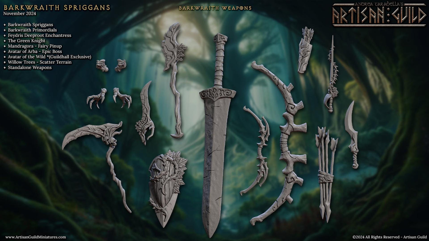 Barkwraith Weapons Set - Artisan Guild - 28mm / 32mm / 36mm