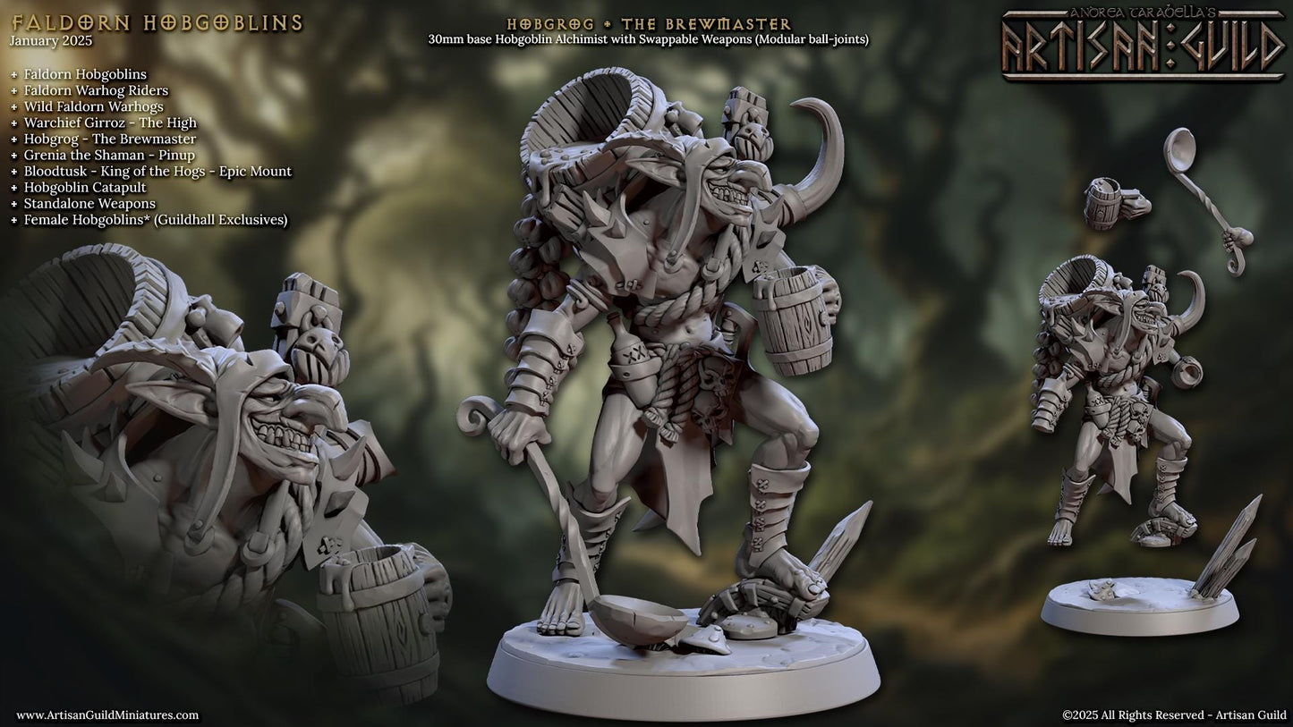 Hobgoblin Hobgrog the Brewmaster Miniature - Artisan Guild - 28mm / 32mm / 36mm