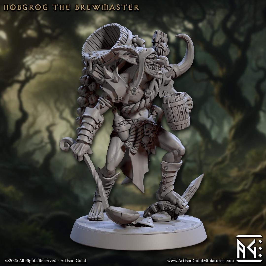 Hobgoblin Hobgrog the Brewmaster Miniature - Artisan Guild - 28mm / 32mm / 36mm