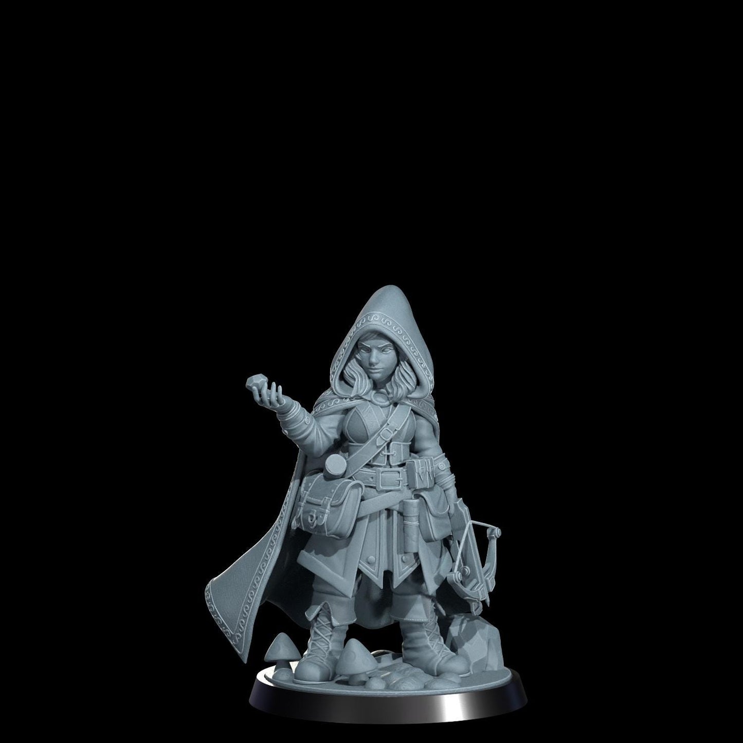 Halfling Rogue Miniature (Alternate Weapon Variations) - Cosmondo - 28mm / 32mm / 36mm / 75mm / 120mm