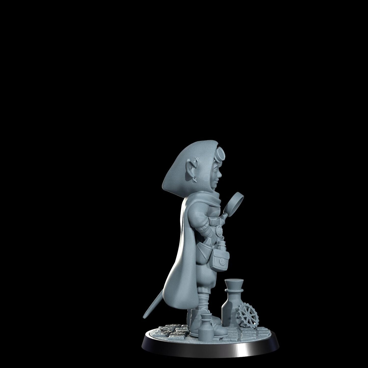 Gnome Artificer Figure (Alternate Weapon Variations) - Cosmondo - 75mm / 120mm
