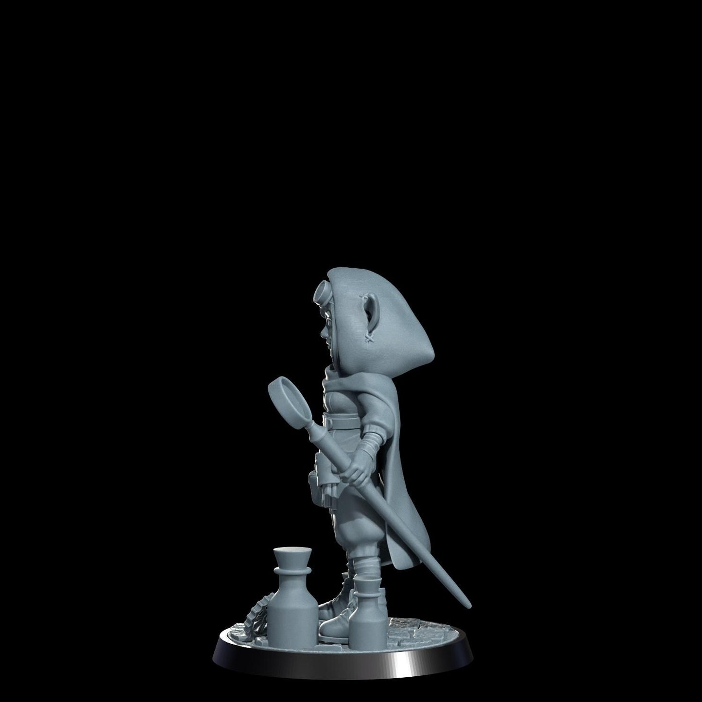 Gnome Artificer Figure (Alternate Weapon Variations) - Cosmondo - 75mm / 120mm