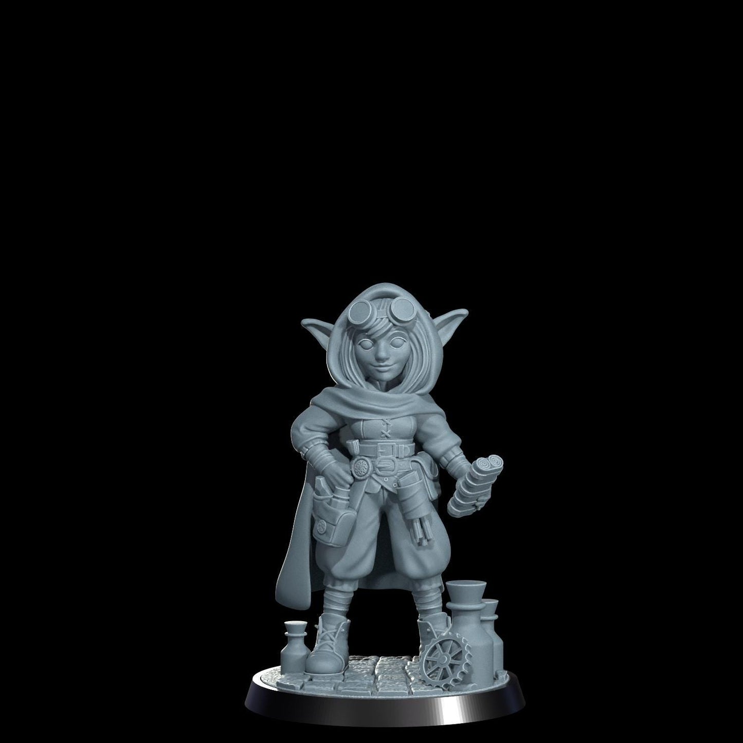 Gnome Artificer Figure (Alternate Weapon Variations) - Cosmondo - 75mm / 120mm