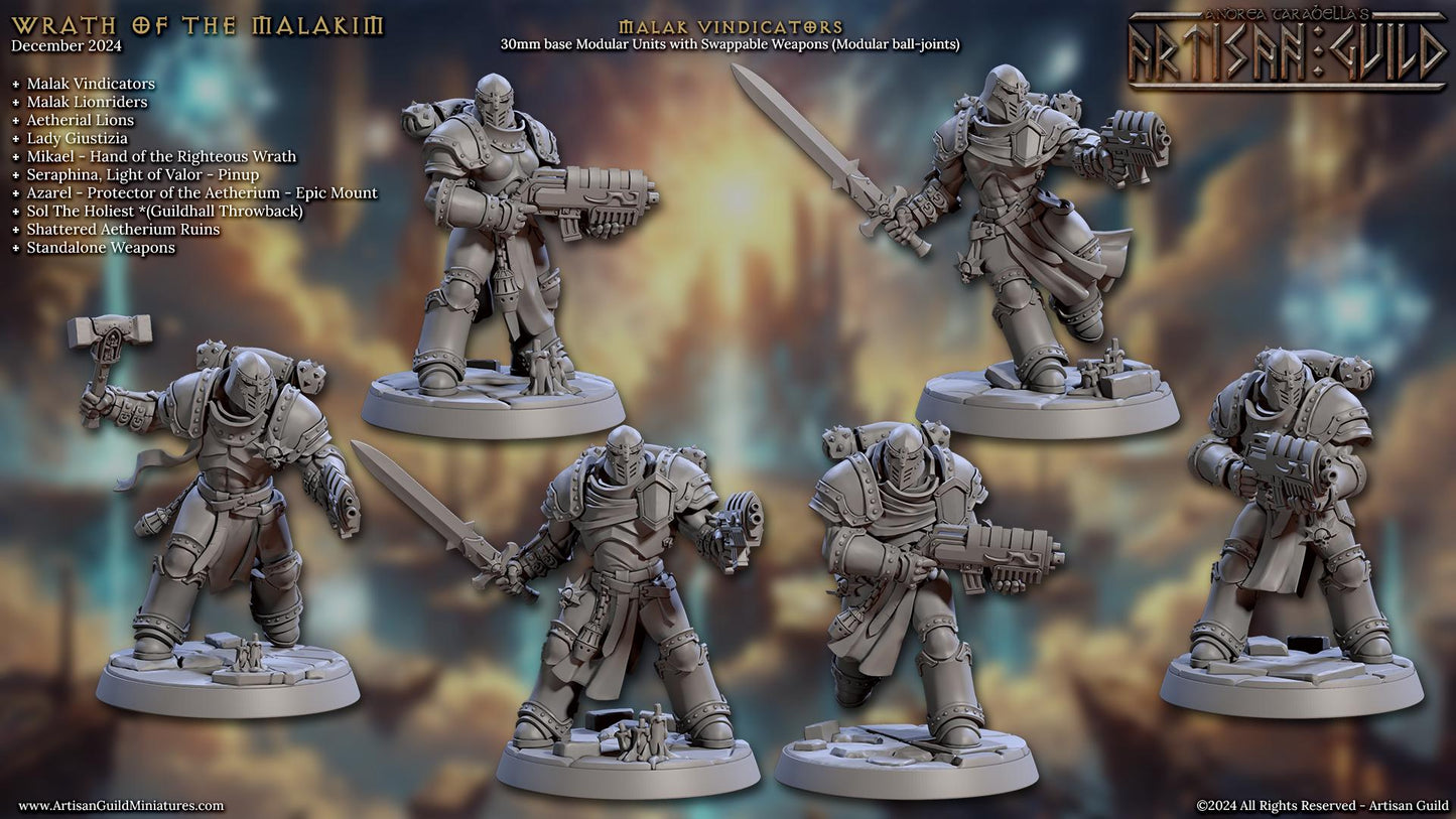 Malak Vindicator Miniature (6 Variations) - Artisan Guild - 28mm / 32mm / 36mm