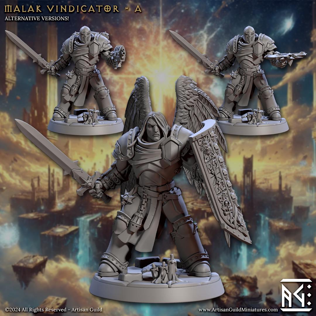 Malak Vindicator Miniature (6 Variations) - Artisan Guild - 28mm / 32mm / 36mm