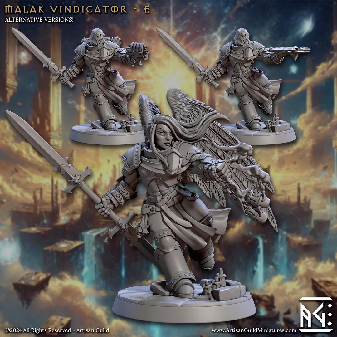 Malak Vindicator Miniature (6 Variations) - Artisan Guild - 28mm / 32mm / 36mm