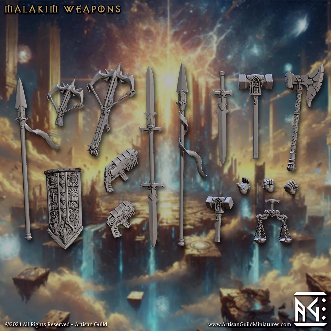 Malakim Weapons Set - Artisan Guild - 28mm / 32mm / 36mm