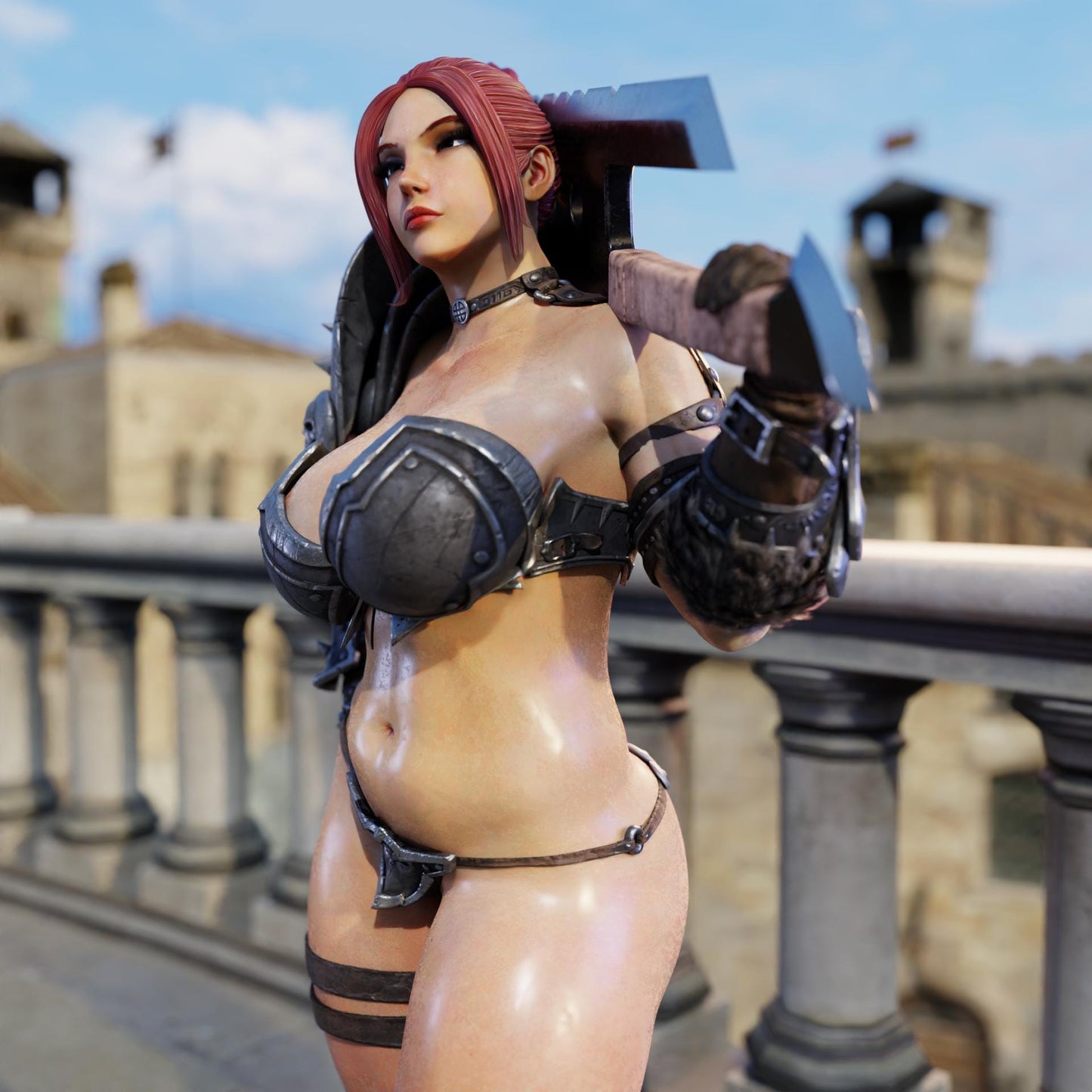Champion Kara Miniature (Standard & NSFW Variations) - QB Works - 28mm / 32mm / 36mm / 75mm