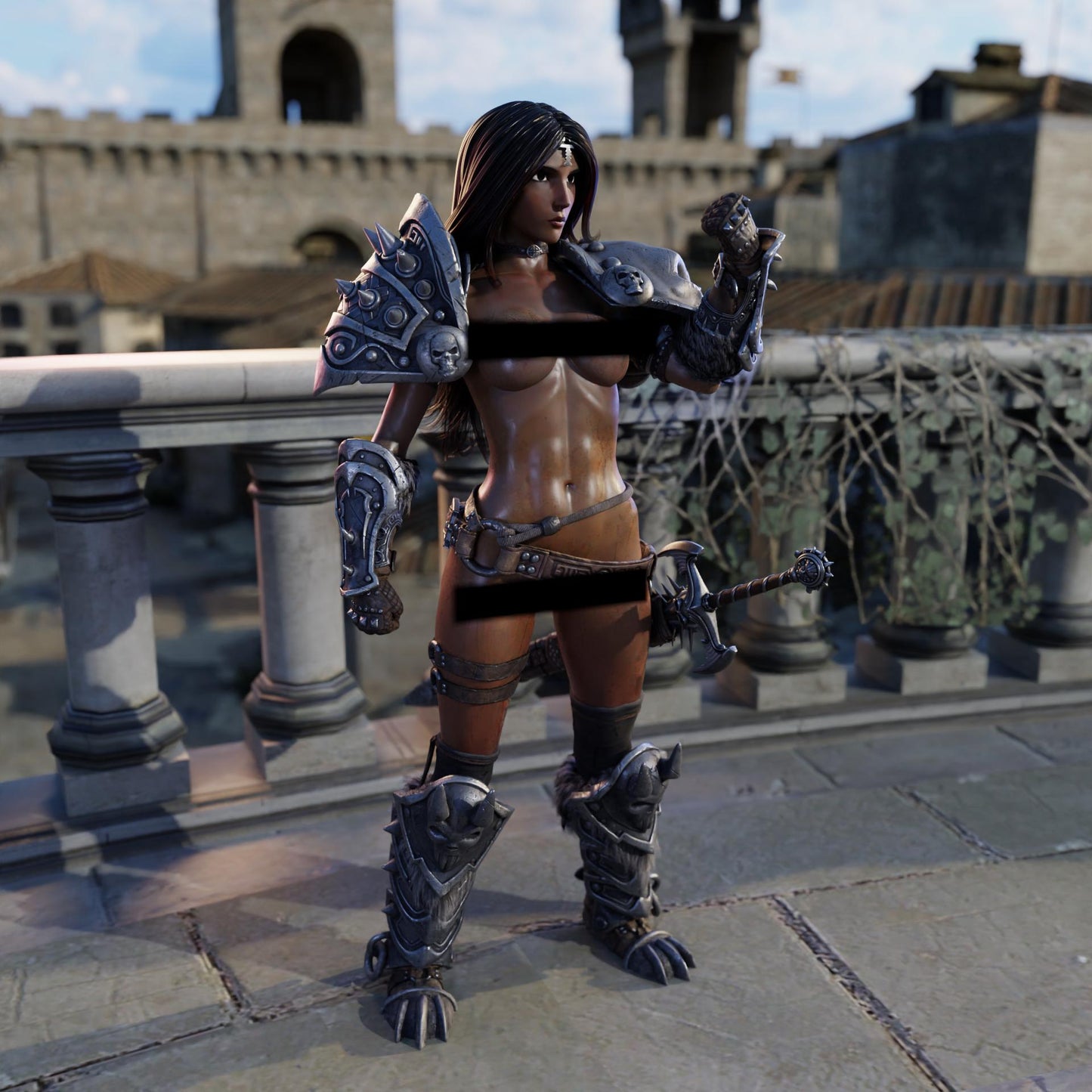 Champion Anya Miniature (Standard & NSFW Variations) - QB Works - 28mm / 32mm / 36mm / 75mm