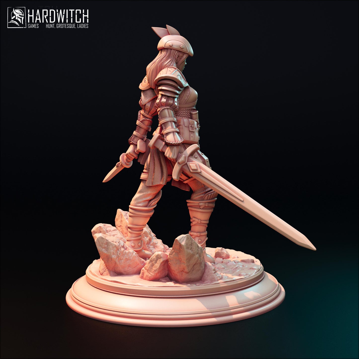 Berta Gatoi Miniature - HardWitch Games - 28mm / 32mm / 36mm / 75mm