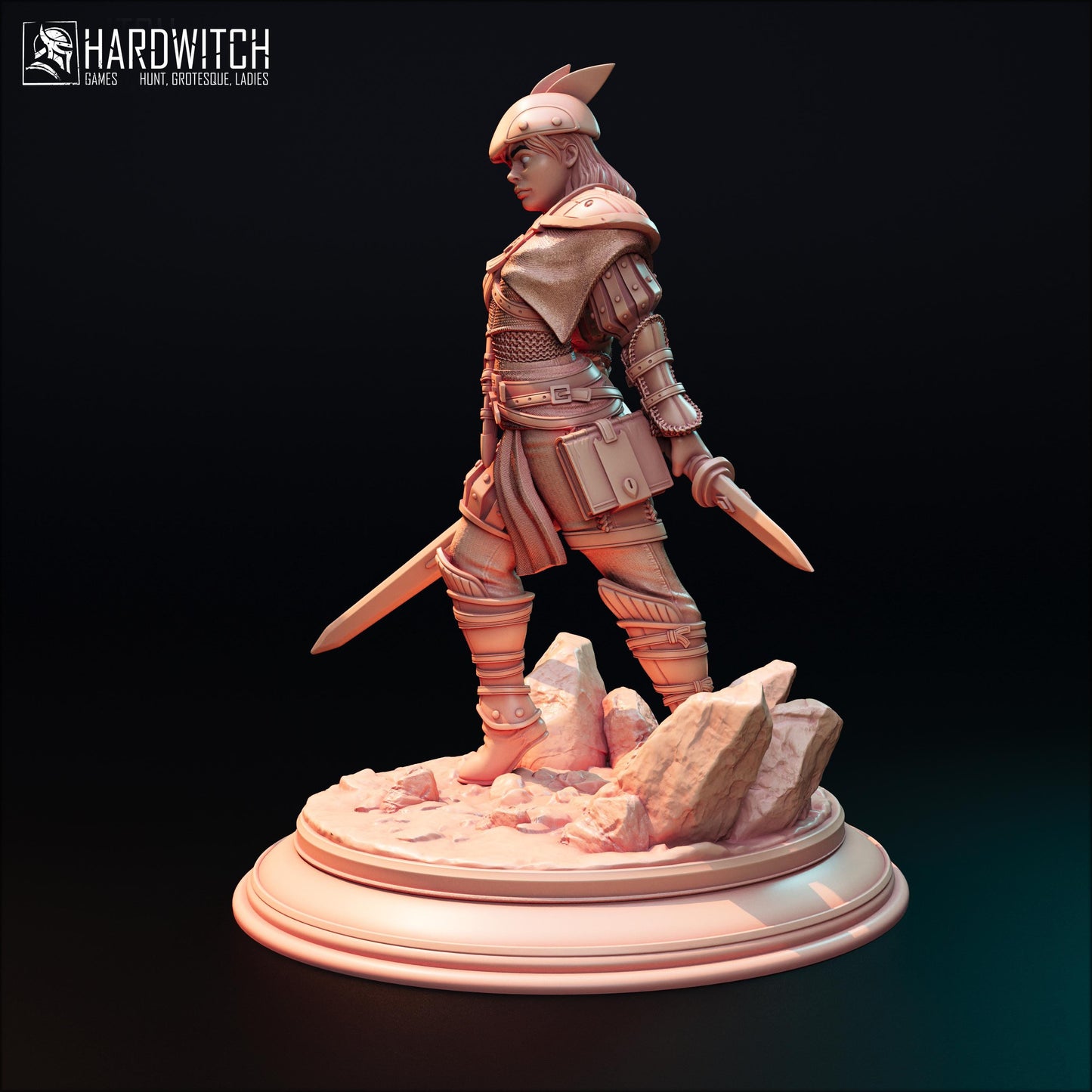 Berta Gatoi Miniature - HardWitch Games - 28mm / 32mm / 36mm / 75mm