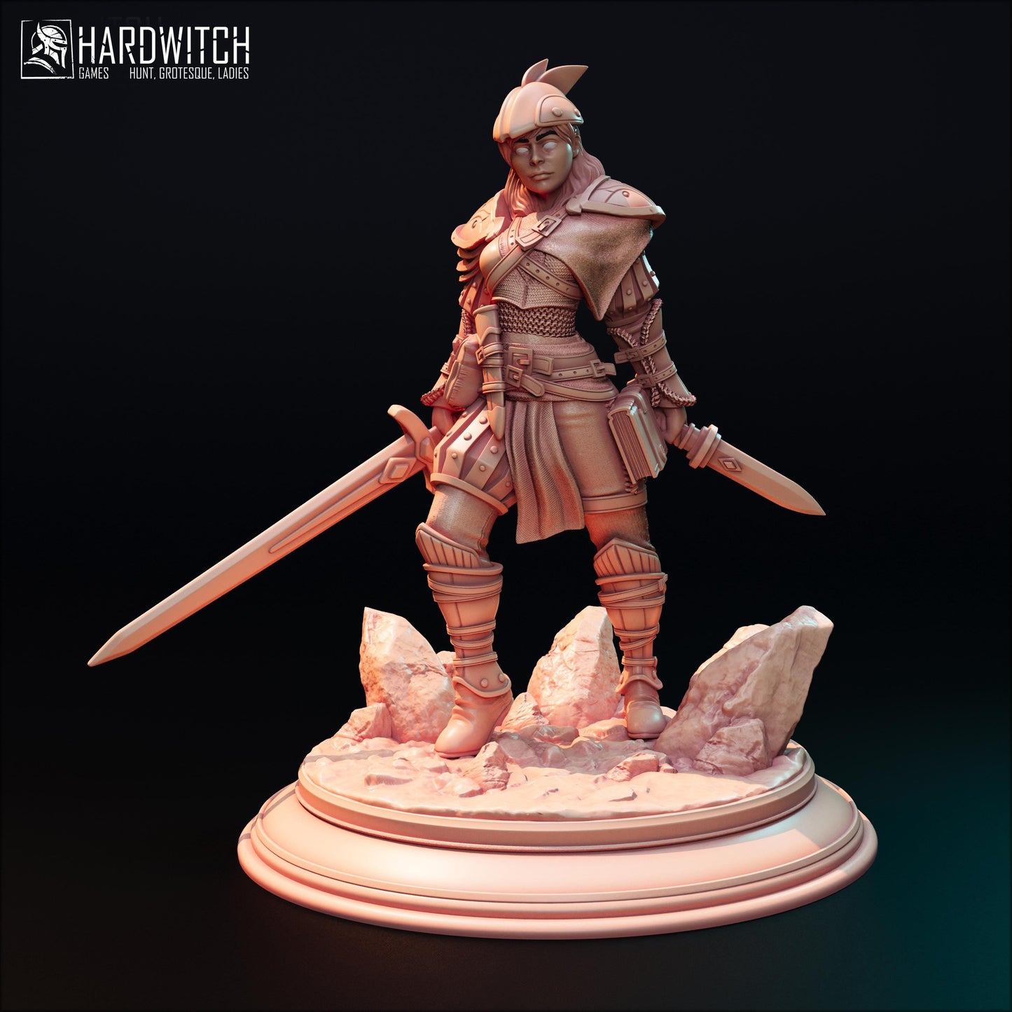 Berta Gatoi Miniature - HardWitch Games - 28mm / 32mm / 36mm / 75mm