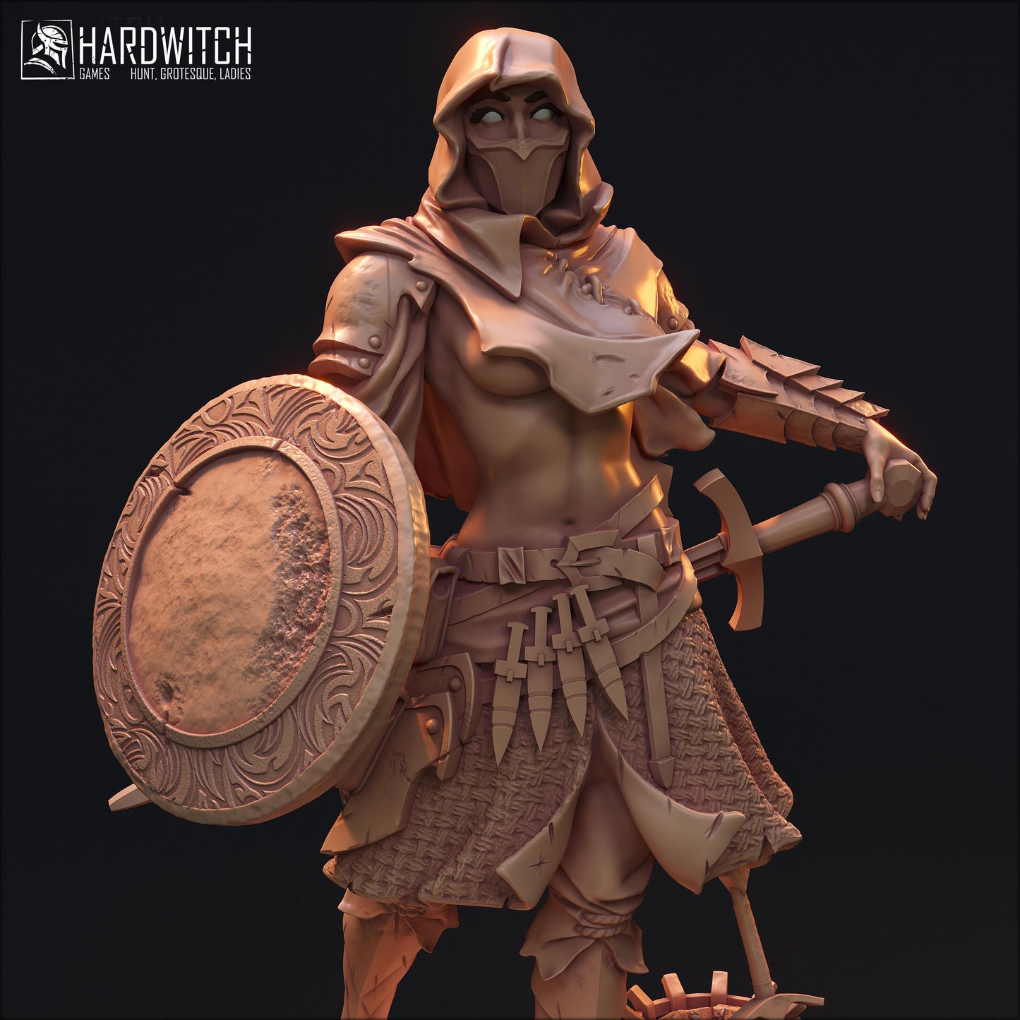 Haffad Sodilad Miniature (Standard & NSFW Variations) - HardWitch Games - 28mm / 32mm / 36mm