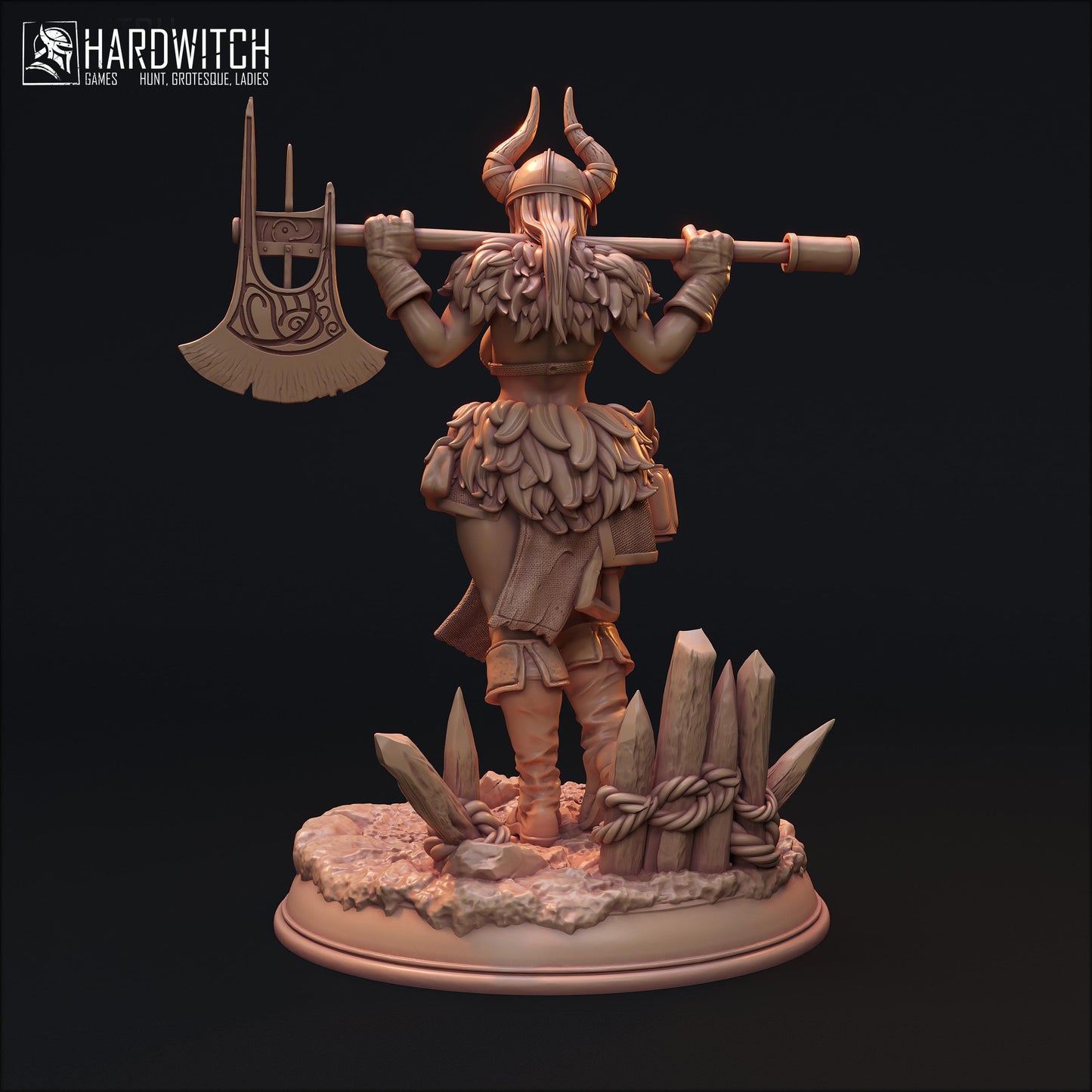 Linda Sabard Miniature (Standard & NSFW Variations) - HardWitch Games - 28mm / 32mm / 36mm