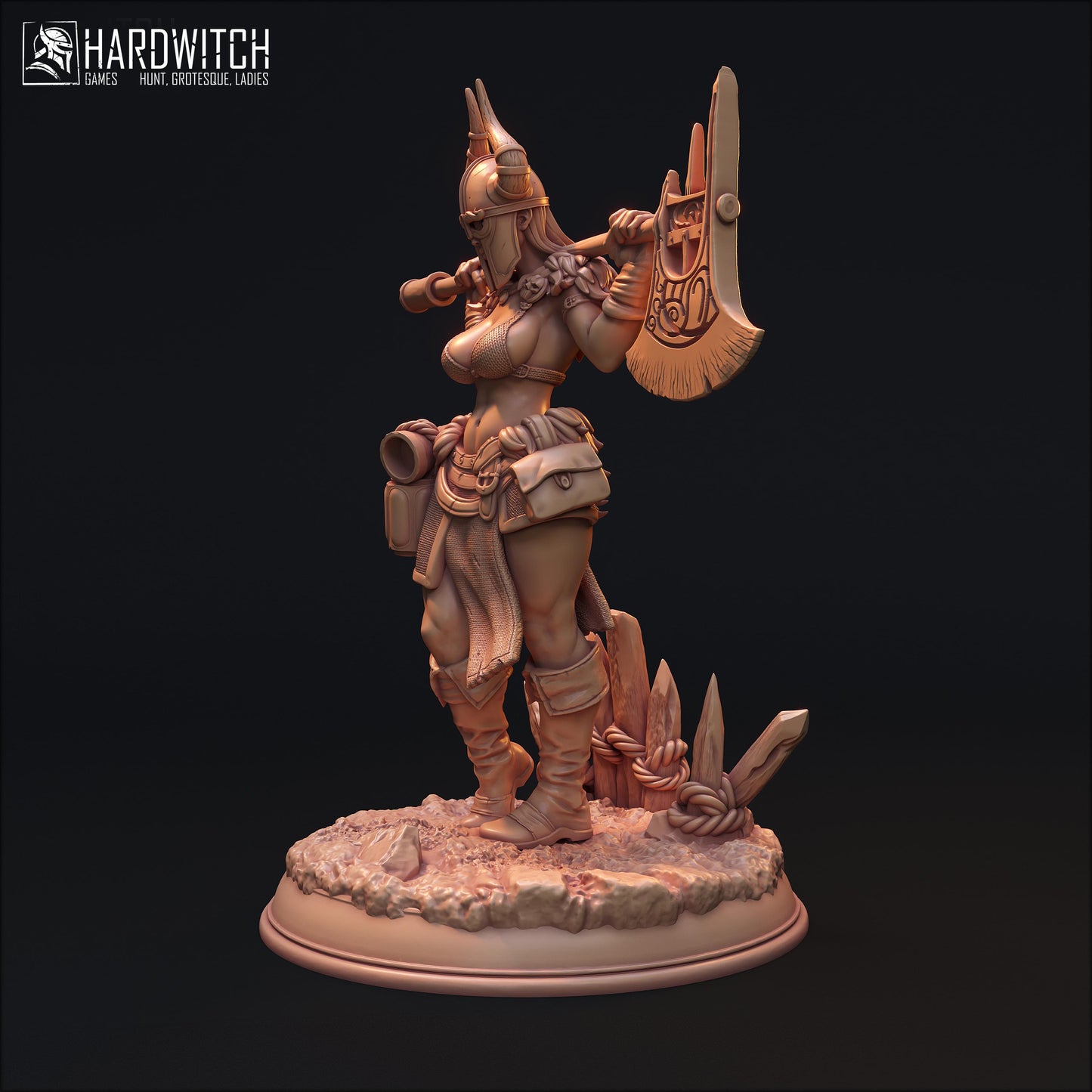 Linda Sabard Miniature (Standard & NSFW Variations) - HardWitch Games - 28mm / 32mm / 36mm