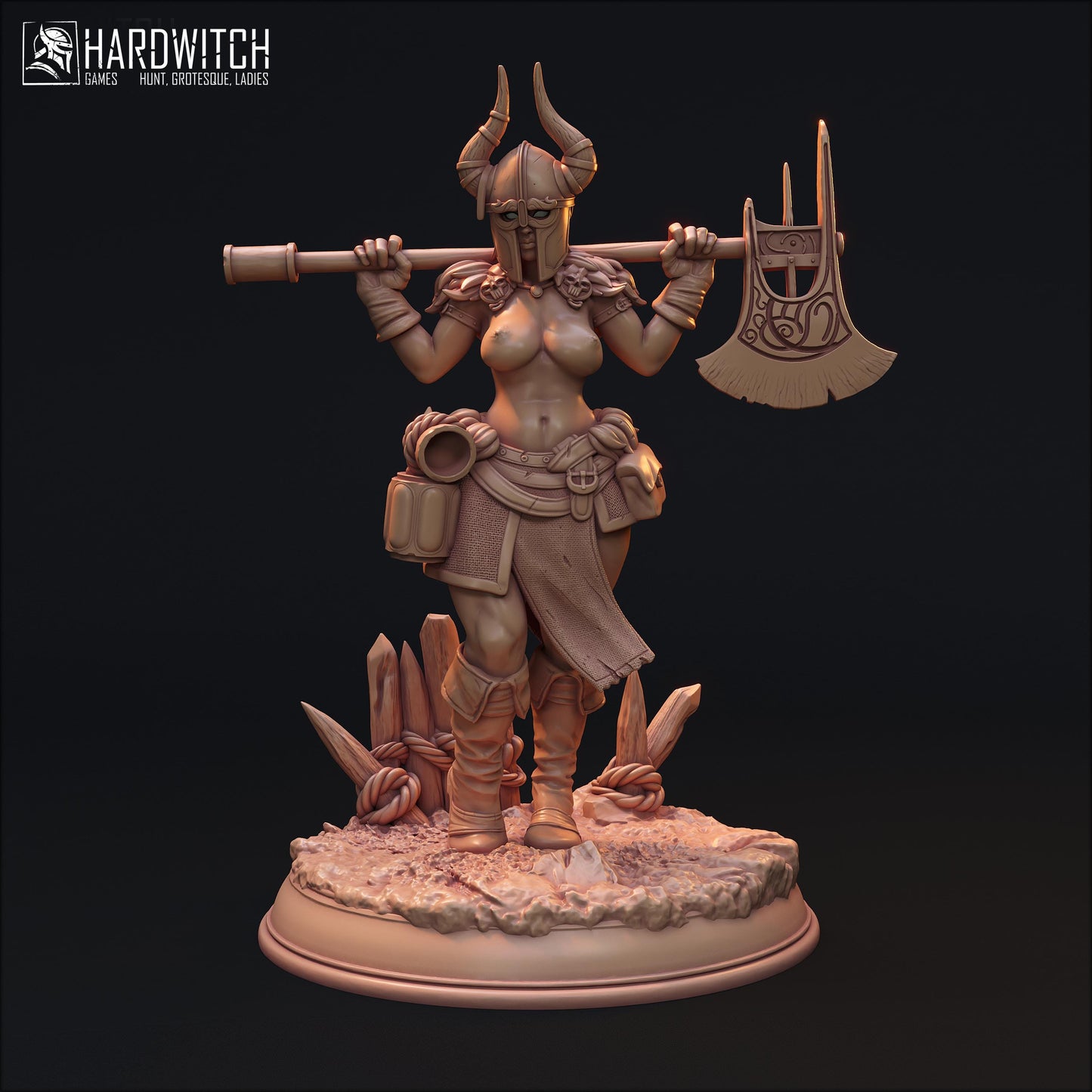 Linda Sabard Miniature (Standard & NSFW Variations) - HardWitch Games - 28mm / 32mm / 36mm