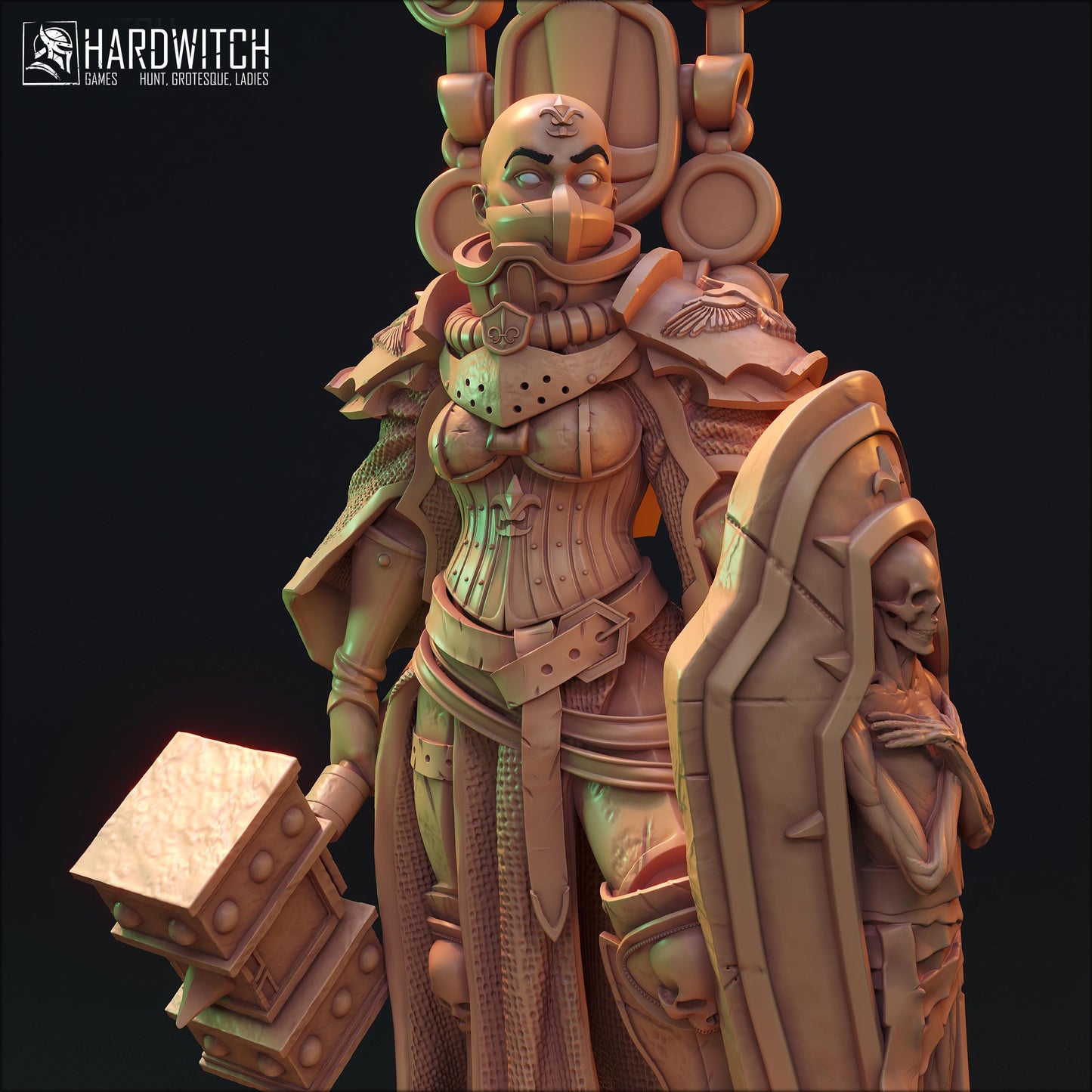 Sabbath Fidel Miniature - HardWitch Games - 28mm / 32mm / 36mm / 75mm